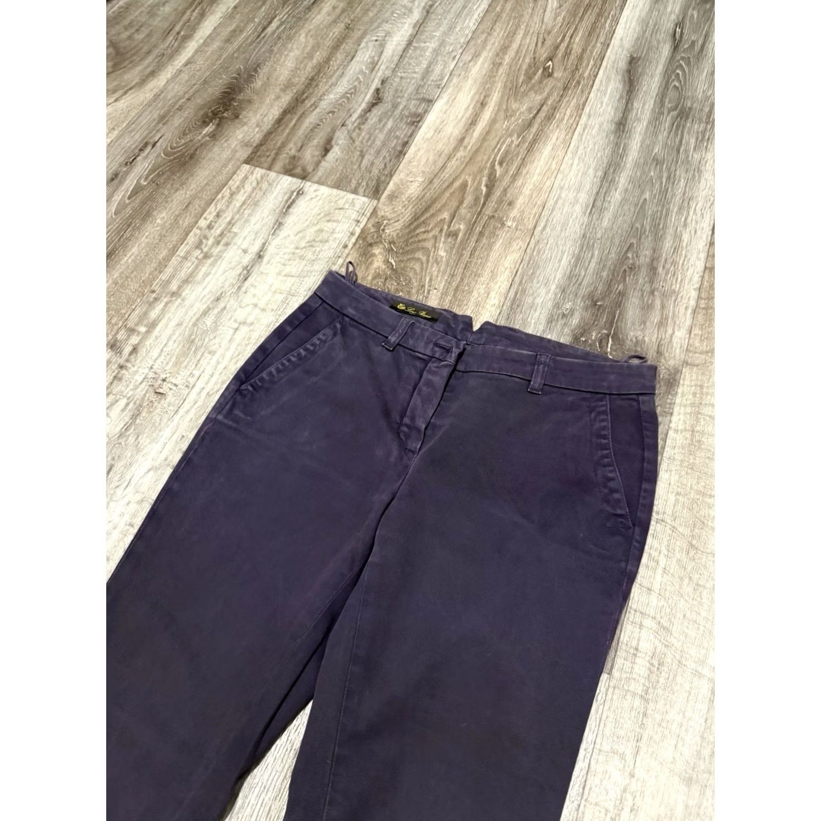 Loro Piana Loro Piana Women’s Pants Trousers Classic Dark Blue Slim Fit Italy Luxury Sz 40 Size 27" / US 4 / IT 40 - 3 Thumbnail