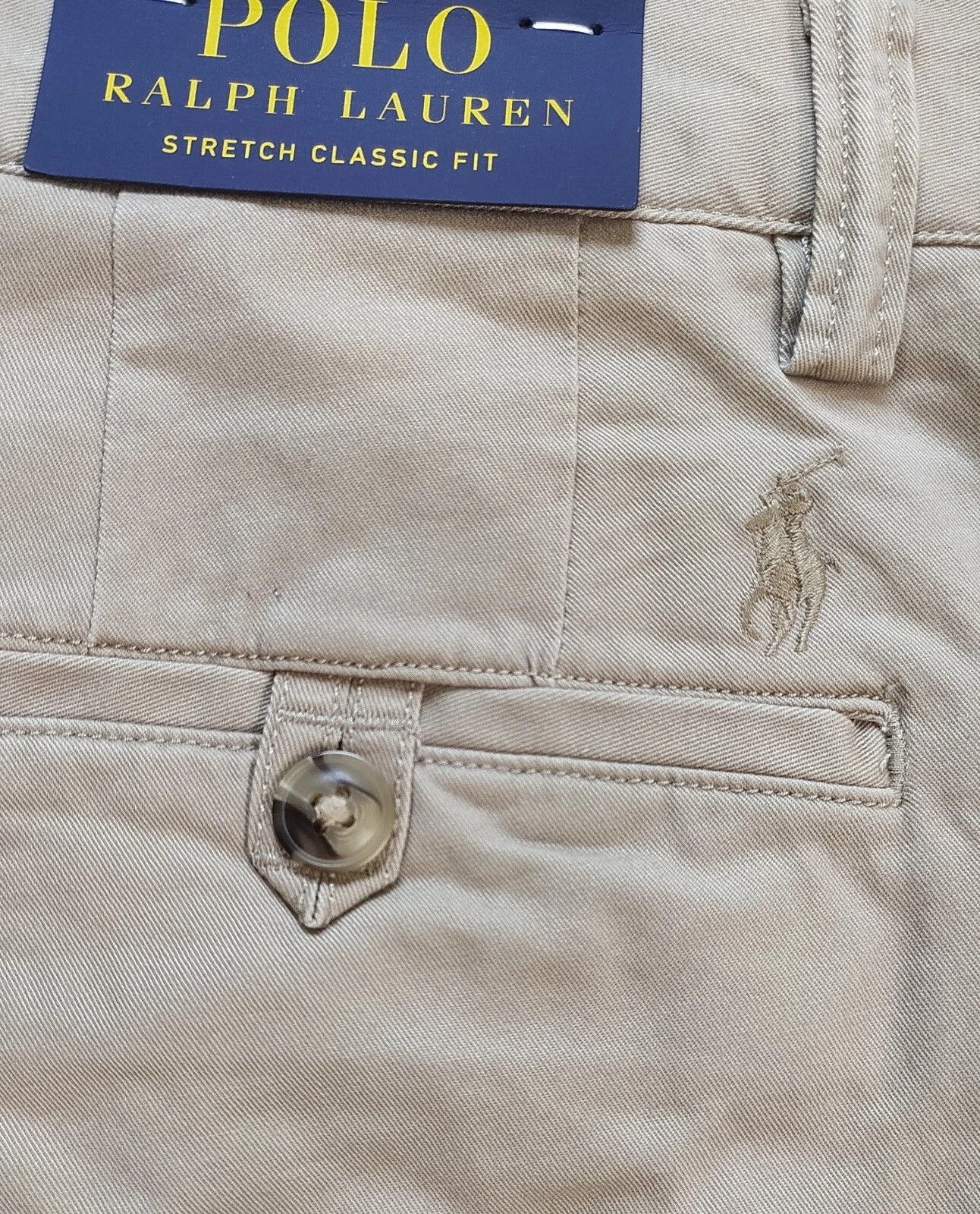 Polo Ralph Lauren Polo Ralph Lauren Stretch Straight Fit Chino Pant T 0162 Size US 31 - 9 Thumbnail