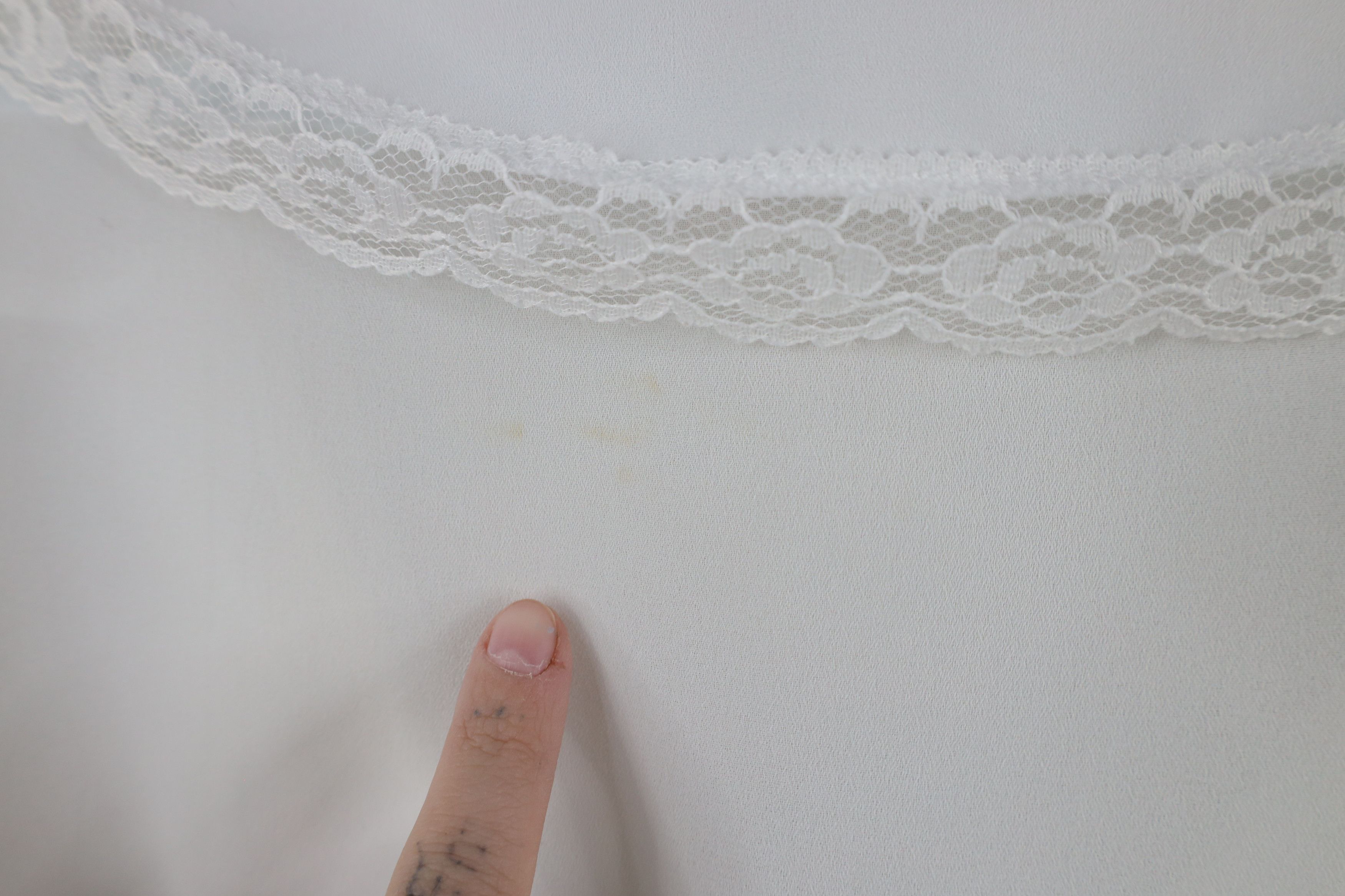 Vintage Vintage 90s Streetwear Lace Flower Frill Collar Button Shirt Size XXL / US 16-18 / IT 52-54 - 14 Thumbnail