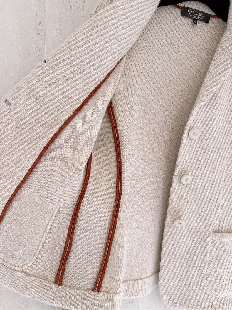 Loro Piana LORO PIANA Brown baby cashmere knit coat Size M / US 6-8 / IT 42-44 - 7 Thumbnail