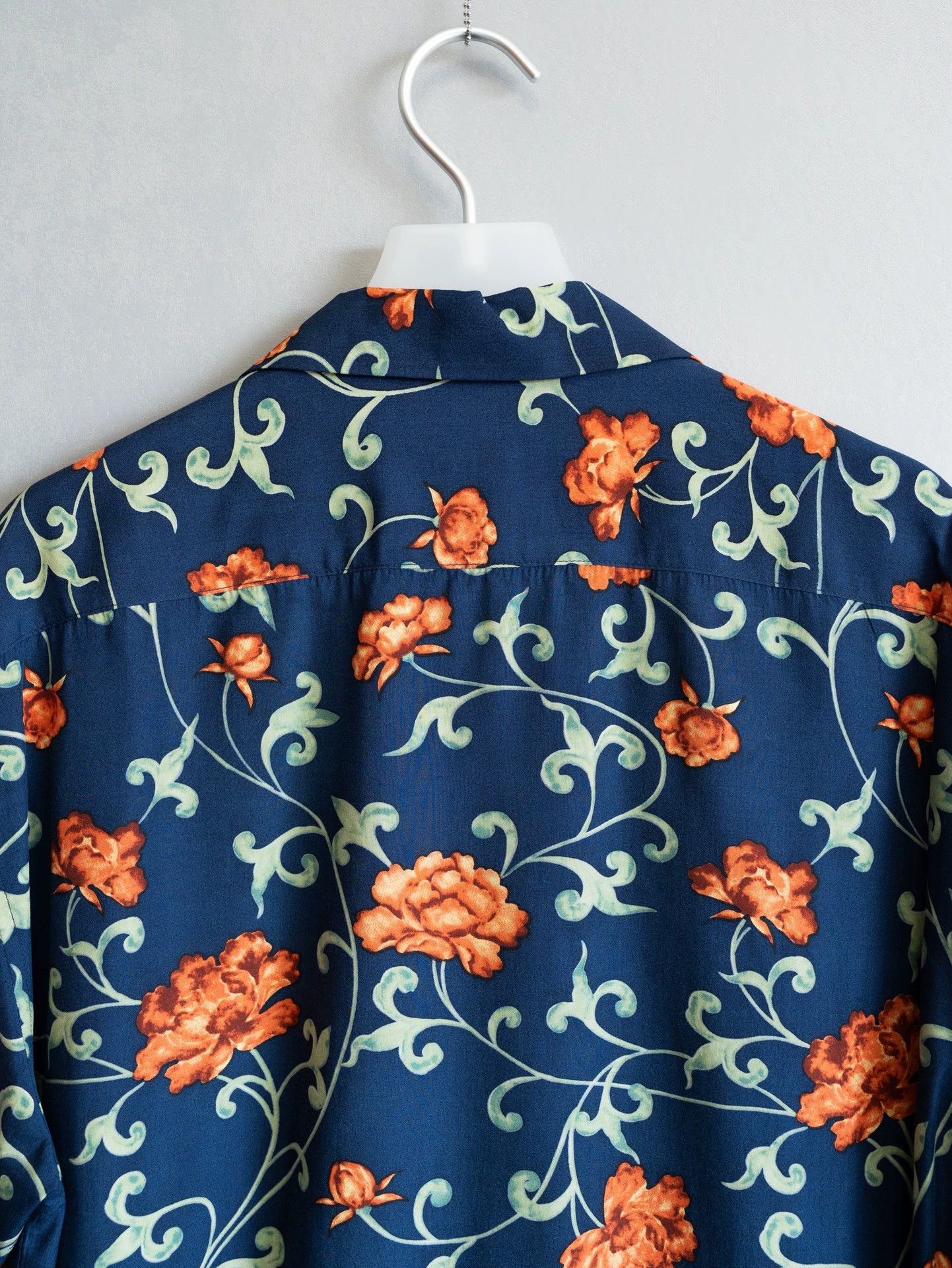 Yohji Yamamoto Yohji Yamamoto 01SS Peony Vine Cuban Collar Shirt Size US L / EU 52-54 / 3 - 6 Thumbnail