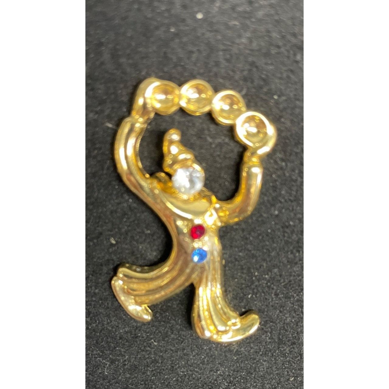 Other Vintage 1980's Women's Gold Clown Pins / Brooch Rhinestones Size ONE SIZE - 3 Thumbnail