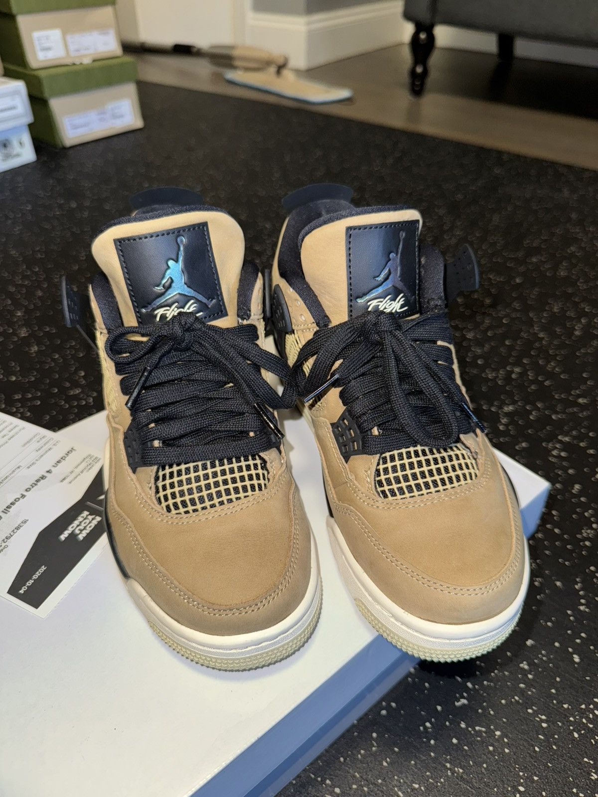 Jordan Brand × Nike Air Jordan 4 iv mushroom sz 7 women’s or 5.5Y boys Size US 7 / IT 37 - 9 Thumbnail