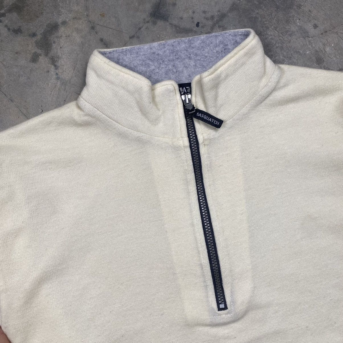 Designer × Japanese Brand × Sasquatchfabrix 90s Sasquatch Made In Japan Wool Knitted Quarter Zipper Size US S / EU 44-46 / 1 - 2 Thumbnail