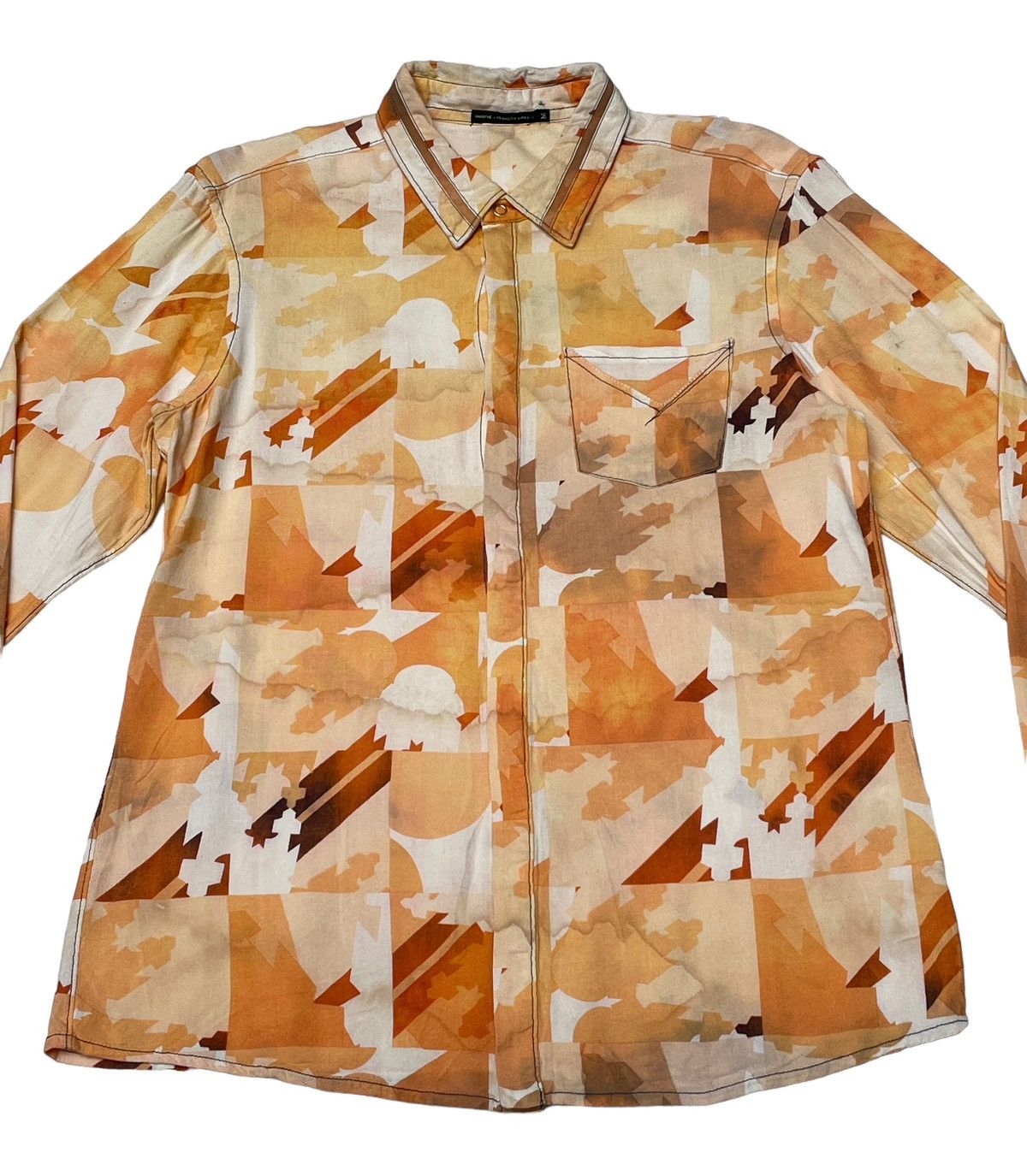 Designer × Marithe + Francois Girbaud × Vintage Vintage Marithe Francois Girbaud Full Print Shirt 1990s Size US M / EU 48-50 / 2 - 3 Thumbnail
