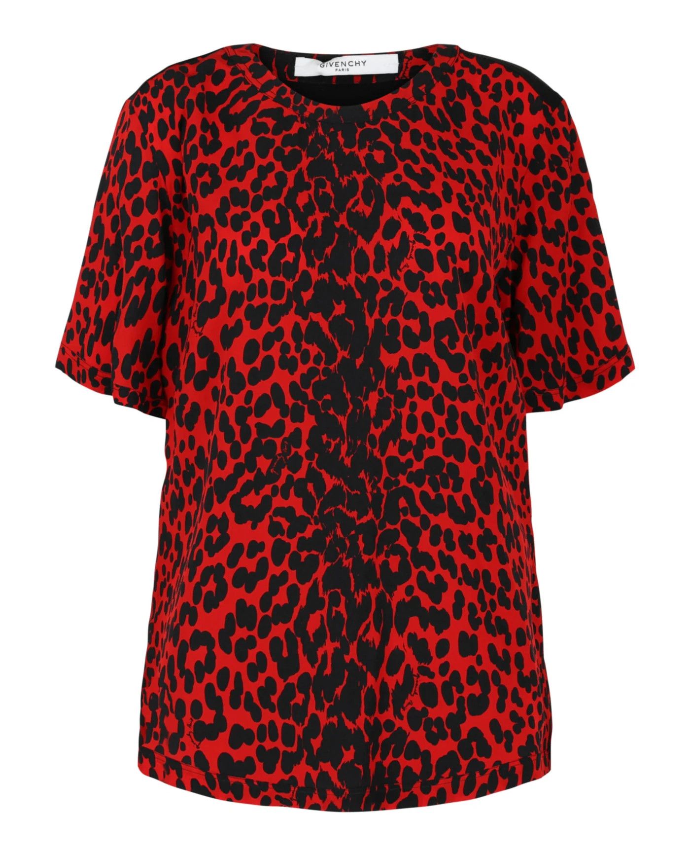 Givenchy o1y0925 Silk Blouse in Red/Black Size XS / US 0-2 / IT 36-38 - 1 Thumbnail