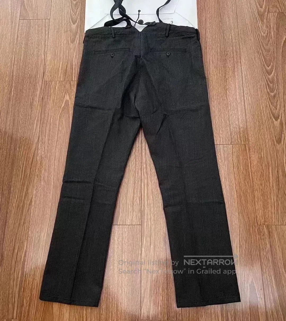 Visvim visvim herringbone braces pants in black. Size US 34 / EU 50 - 2 Thumbnail