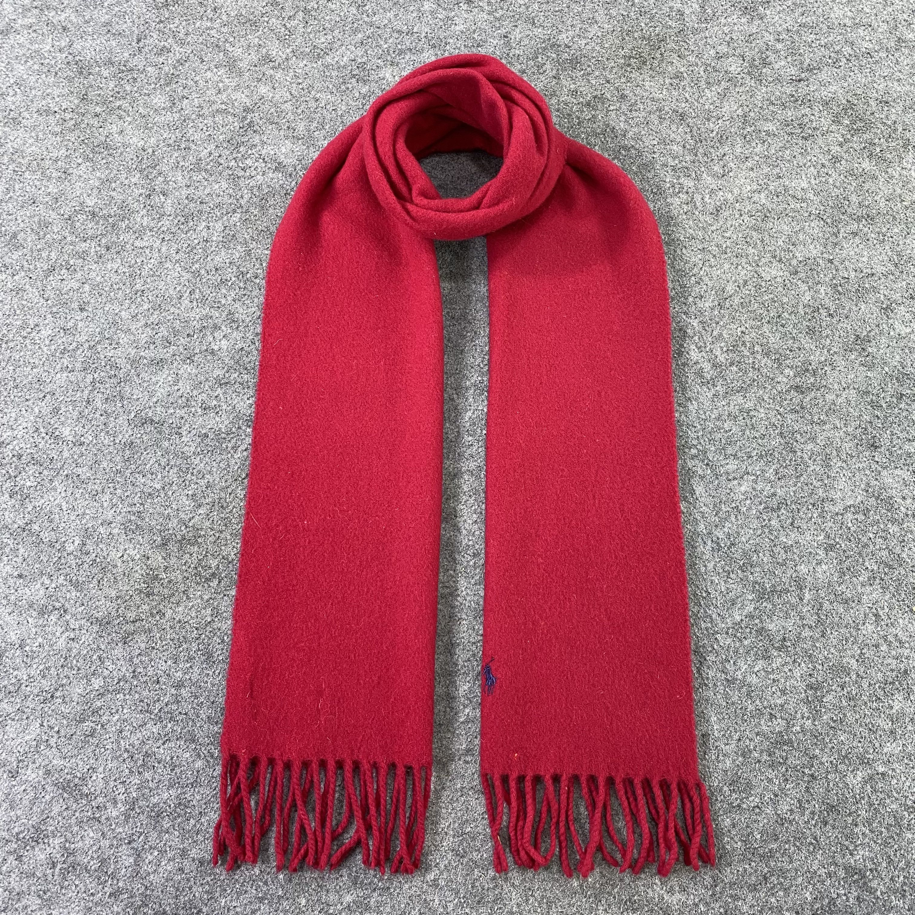 Polo Ralph Lauren × Vintage Polo Ralph Lauren Wool Scarf / Muffler / Neckwear-K034 Size ONE SIZE - 1 Thumbnail