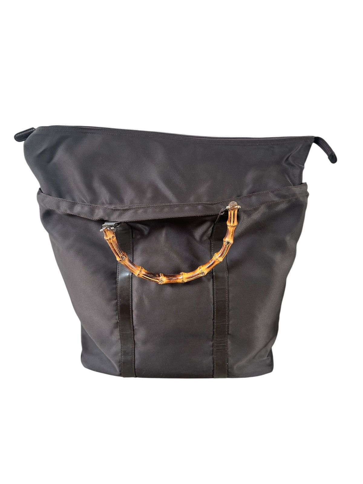 Gucci Vtg Gucci bamboo shopper tote bag Size ONE SIZE - 4 Thumbnail