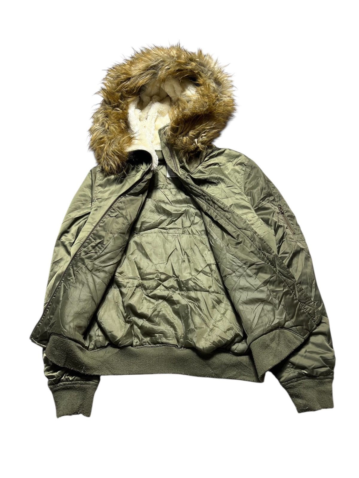 Japanese Brand Japanese Fur Grunge Gothic Punk Ifsix Bomber Style Jacket Size US M / EU 48-50 / 2 - 8 Thumbnail