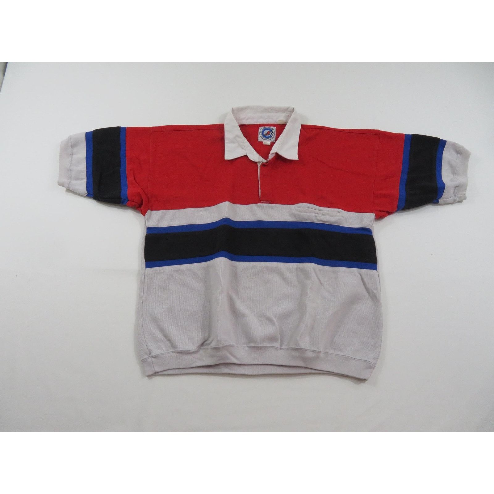 Other Greenline Rugby Style Shirt Short Sleeve Striped Sz XL 1990s Size US XL / EU 56 / 4 - 1 Thumbnail