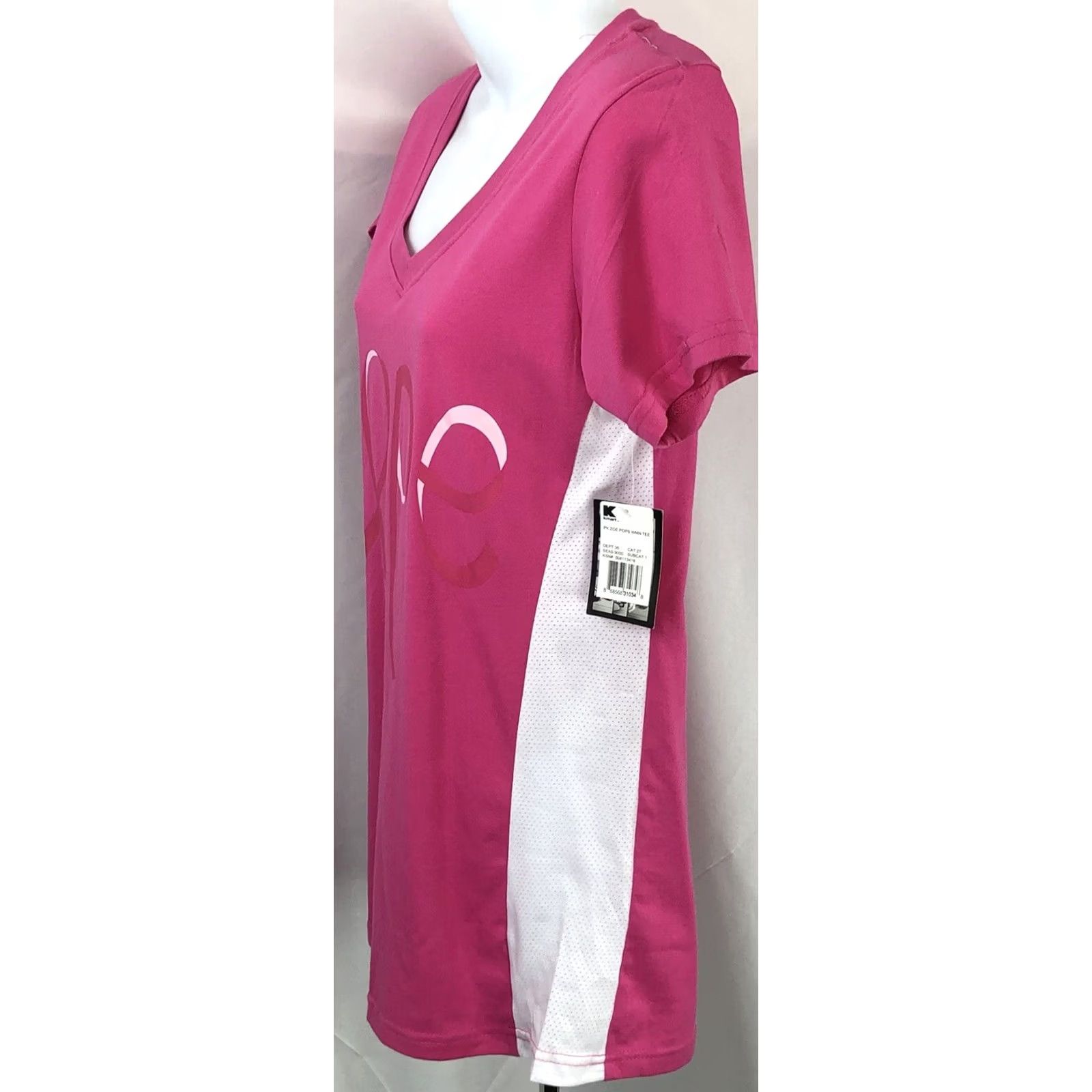 Hope Vtg Crown T-Shirt M pink HOPE Tee Cancer Awareness Support the Cure 2000 w/Tags Size M / US 6-8 / IT 42-44 - 2 Thumbnail