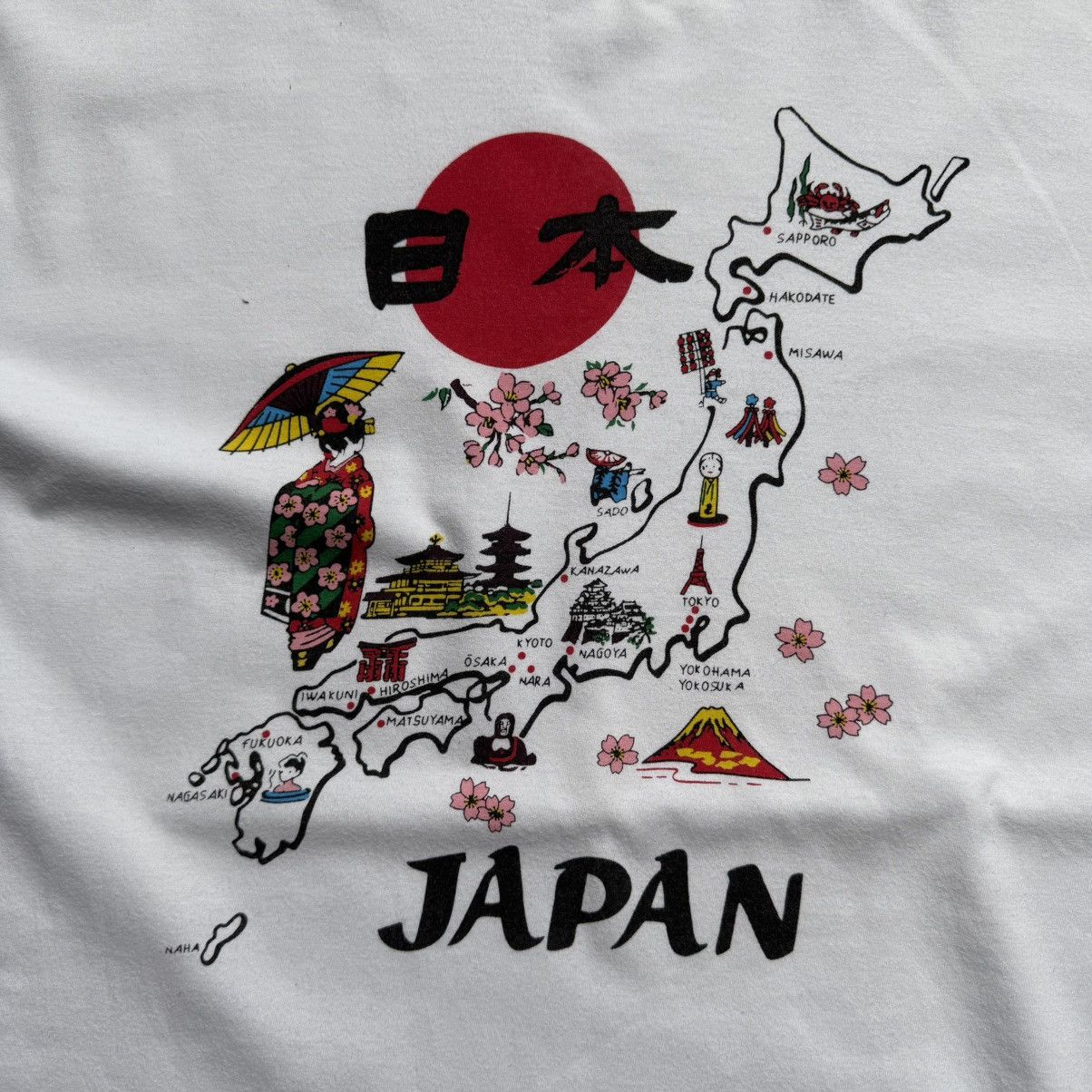Japanese Brand Vintage Y2K Japan Cultural Map Tee Size US M / EU 48-50 / 2 - 4 Thumbnail