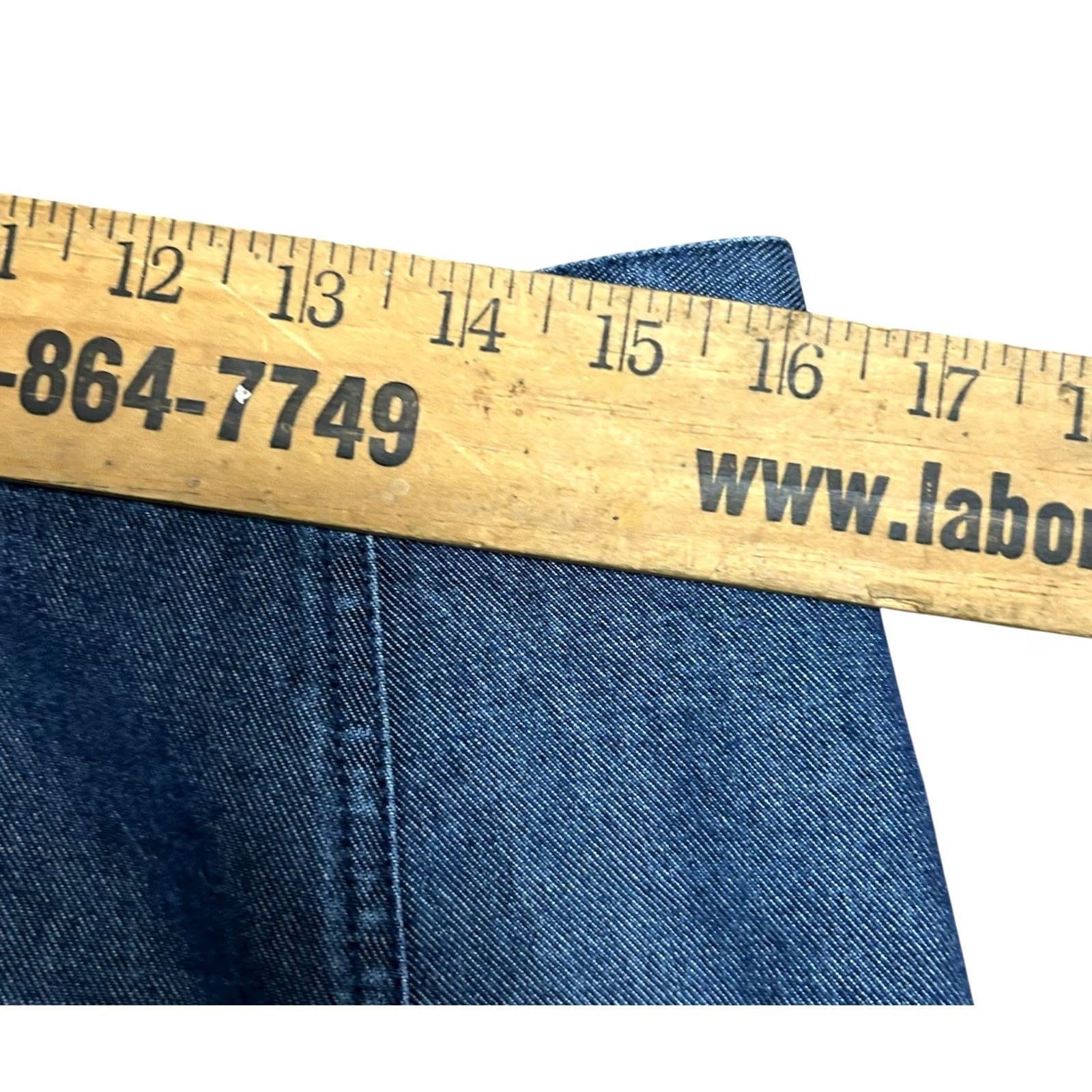 Vintage VINTAGE L.L. Bean Skirt Denim Jean Pleated Long Women 16P Blue Modest 90s Preppy Size 38" / US 16 / IT 52 - 4 Thumbnail