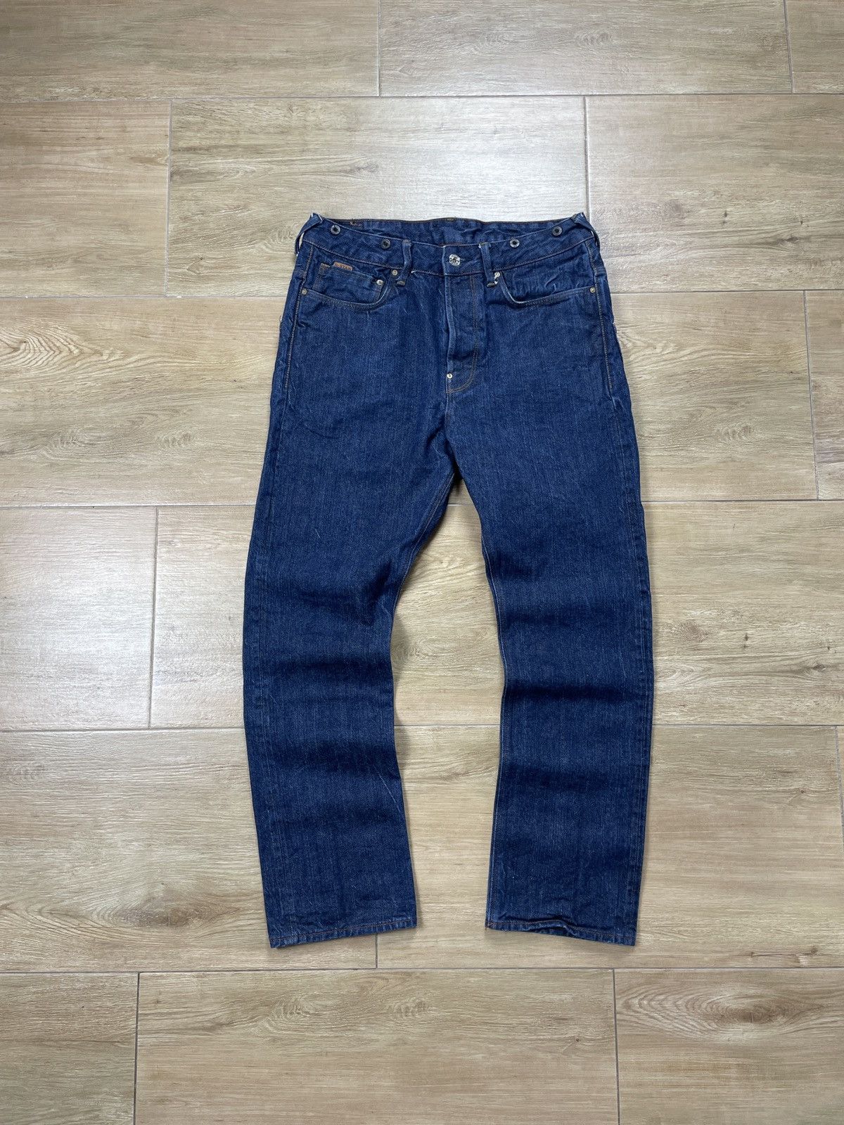 G-Star × Vintage Vintage G-Star Raw Us Lumber 25 Straight Denim Jeans Pants Size US 33 - 5 Thumbnail