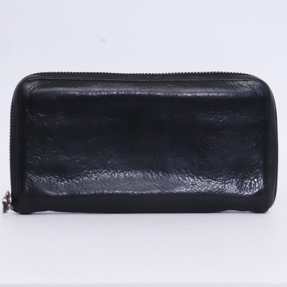 Chrome Hearts Chrome Hearts SQ ZIP BILL Wallet Black/Silver Size