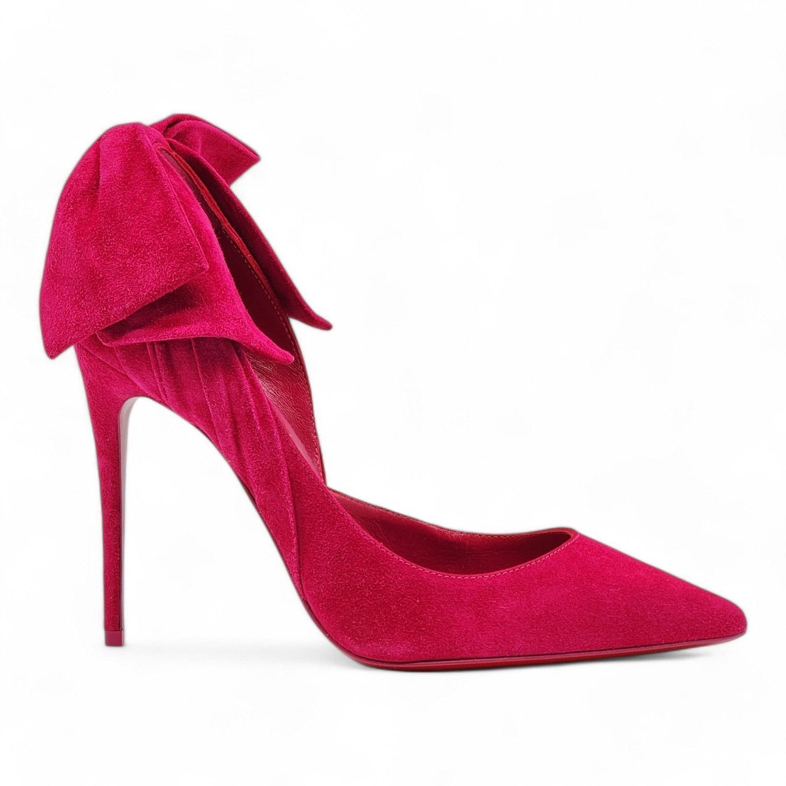 Christian Louboutin Rabakate Pumps 100mm - Suede - Pink - 36 5.5US $995 Size US 6 / IT 36 - 2 Thumbnail