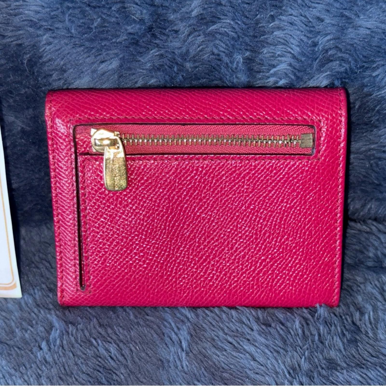 Dolce & Gabbana Dolce & Gabbana Dauphine French-flap Fuchsia Leather Wallet Size ONE SIZE - 4 Thumbnail