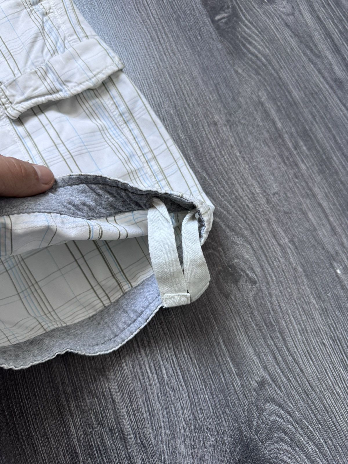 Nike × Vintage 00s Vintage Nike Shorts Check Avantgarde Size US 32 / EU 48 - 3 Thumbnail
