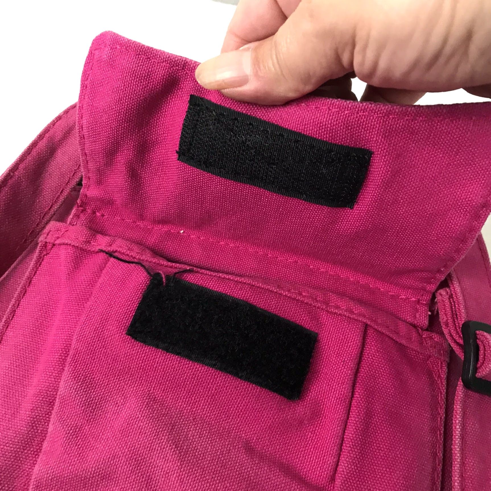 KAVU KAVU Pink Canvas Crossbody Bag Medium with Adjustable Strap, Pockets, and Turquoise Lining for Women Size ONE SIZE - 5 Thumbnail