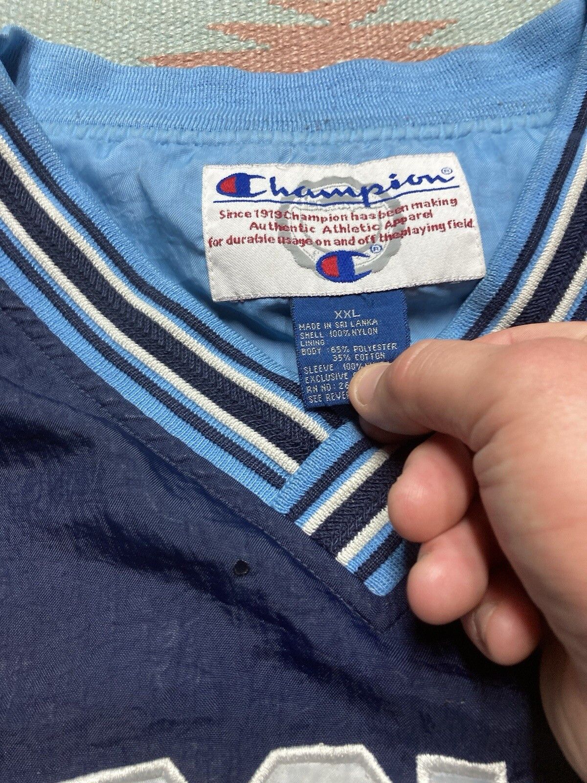 Vintage VTG champion windbreaker jacket UNC Carolina Tar Heels XXL Size US XXL / EU 58 / 5 - 7 Thumbnail