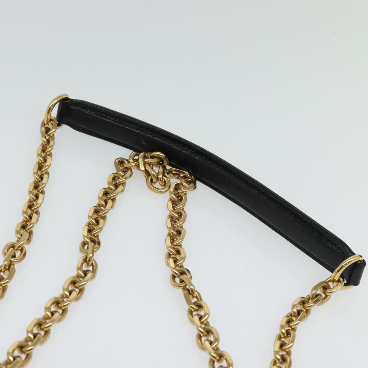Celine CELINE Chain Shoulder Bag Leather Silver Black Gold Size ONE SIZE - 8 Thumbnail