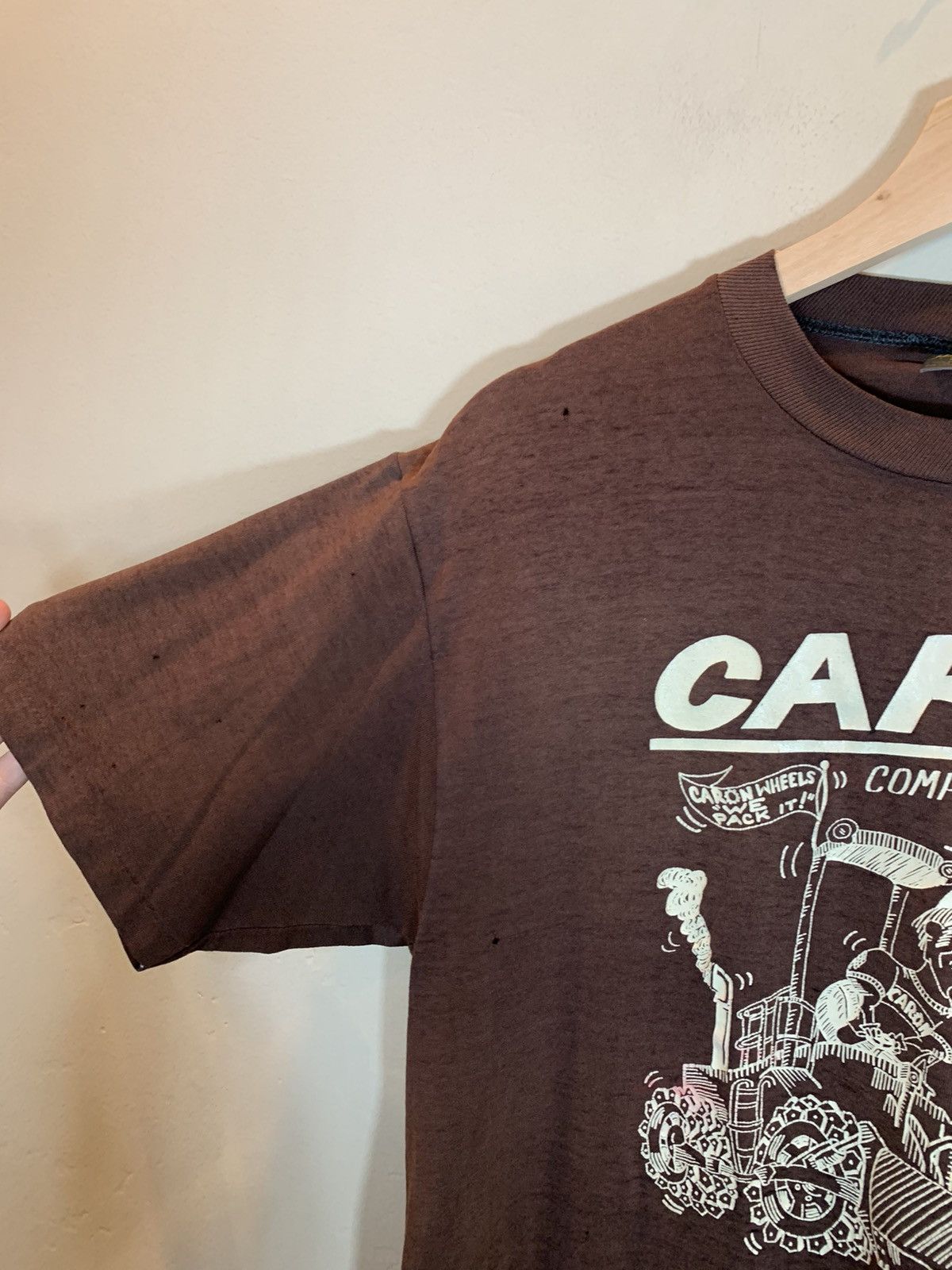 Vintage RARE Vintage 70s Caron Compactor Company Single Stitch Shirt Size US XL / EU 56 / 4 - 6 Thumbnail