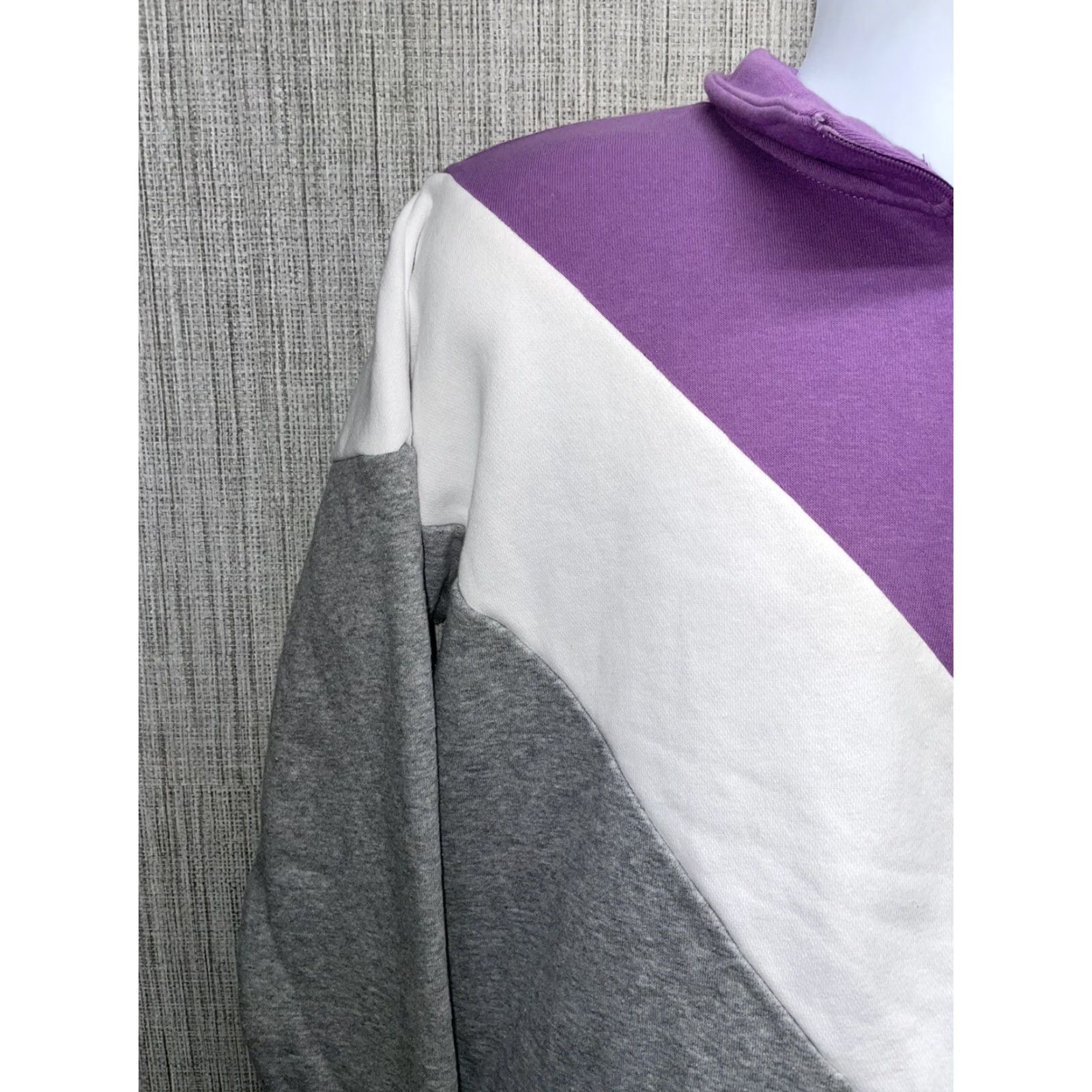 Fila Fila Sweatshirt Womens L Multicolored Half Zip Pullover Purple Size L / US 10 / IT 46 - 6 Thumbnail