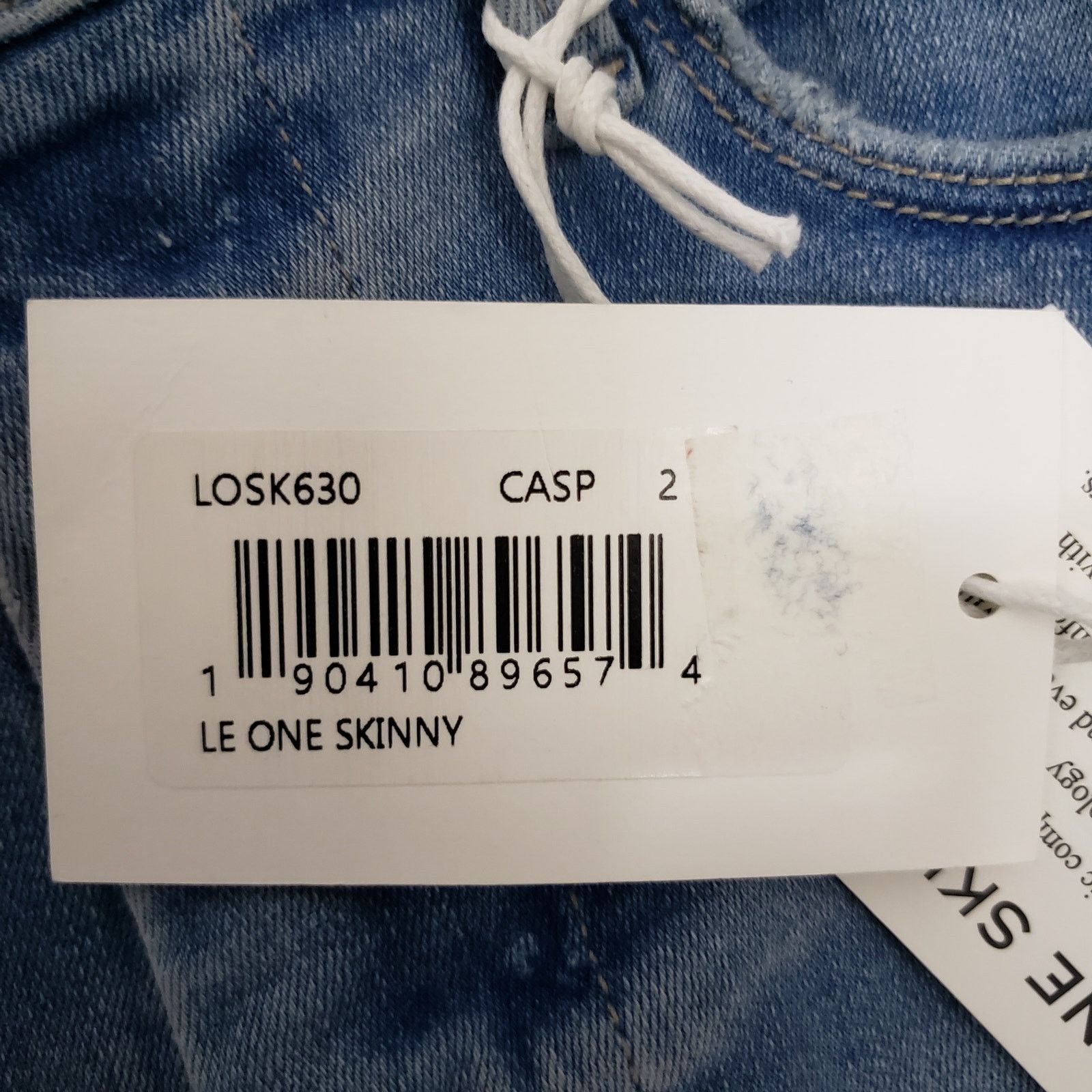 Frame NWT FRAME Le One Skinny Cropped Jeans Organic Cotton Stretch Size 26" / US 2 / IT 38 - 7 Thumbnail