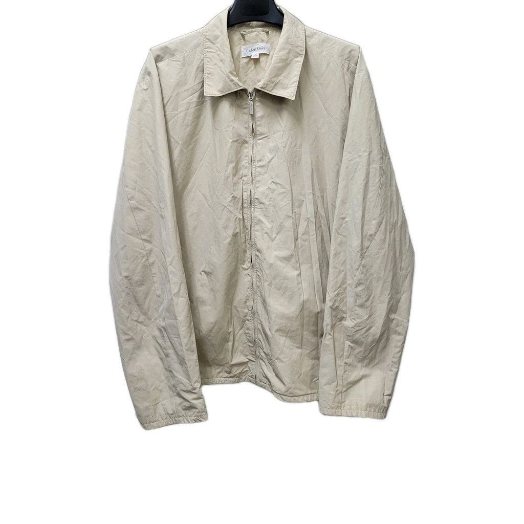 Calvin Klein Calvin Klein Beige Full-Zip Collared Long-Sleeves Jacket XXL Size US XXL / EU 58 / 5 - 2 Thumbnail