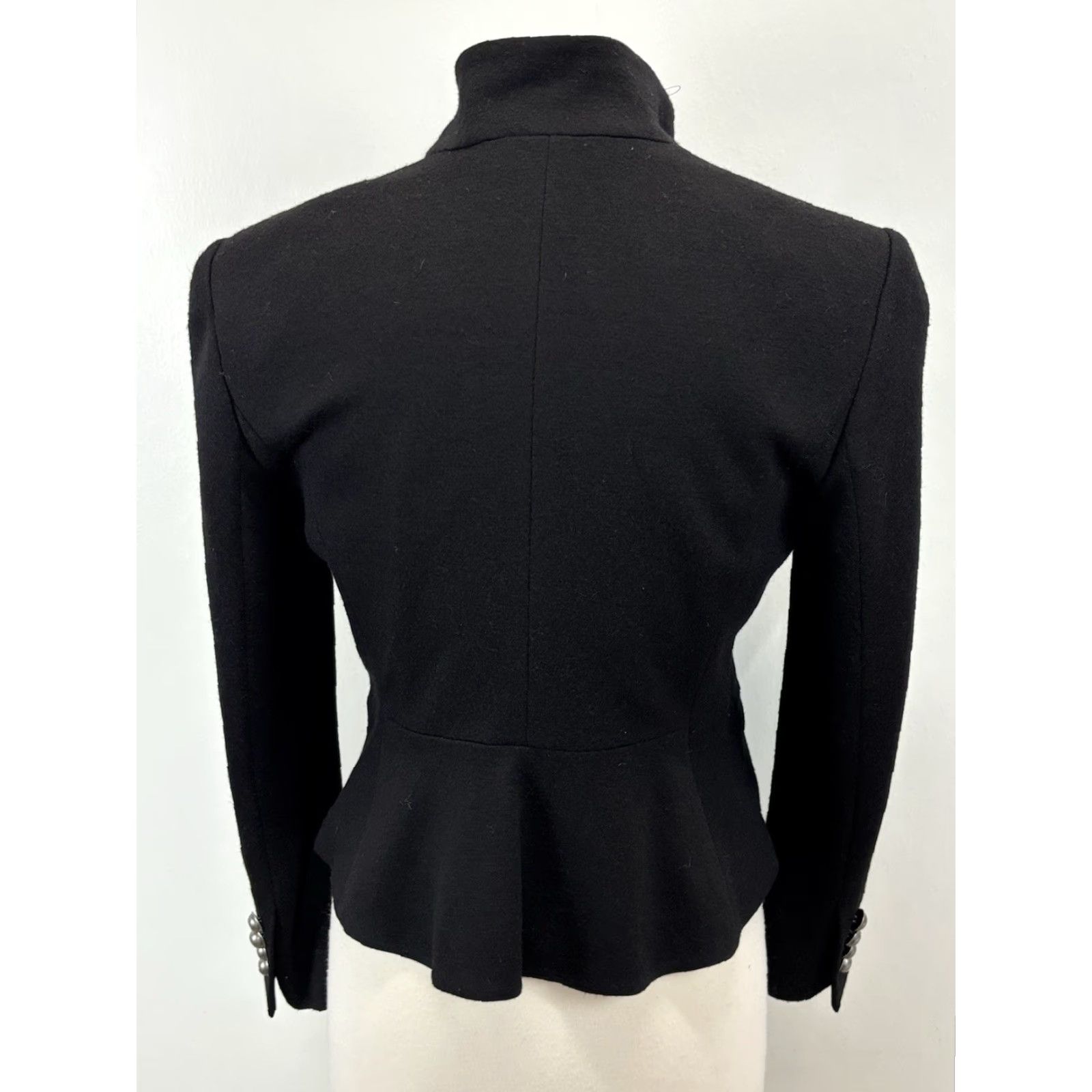 Ann Taylor Ann Taylor Blazer Wool Double Breasted Jacket Women’s 10P Petite Black Military Blazer Women’s Wool Blazer 10P Black Military Mens? Size L / US 10 / IT 46 - 3 Thumbnail