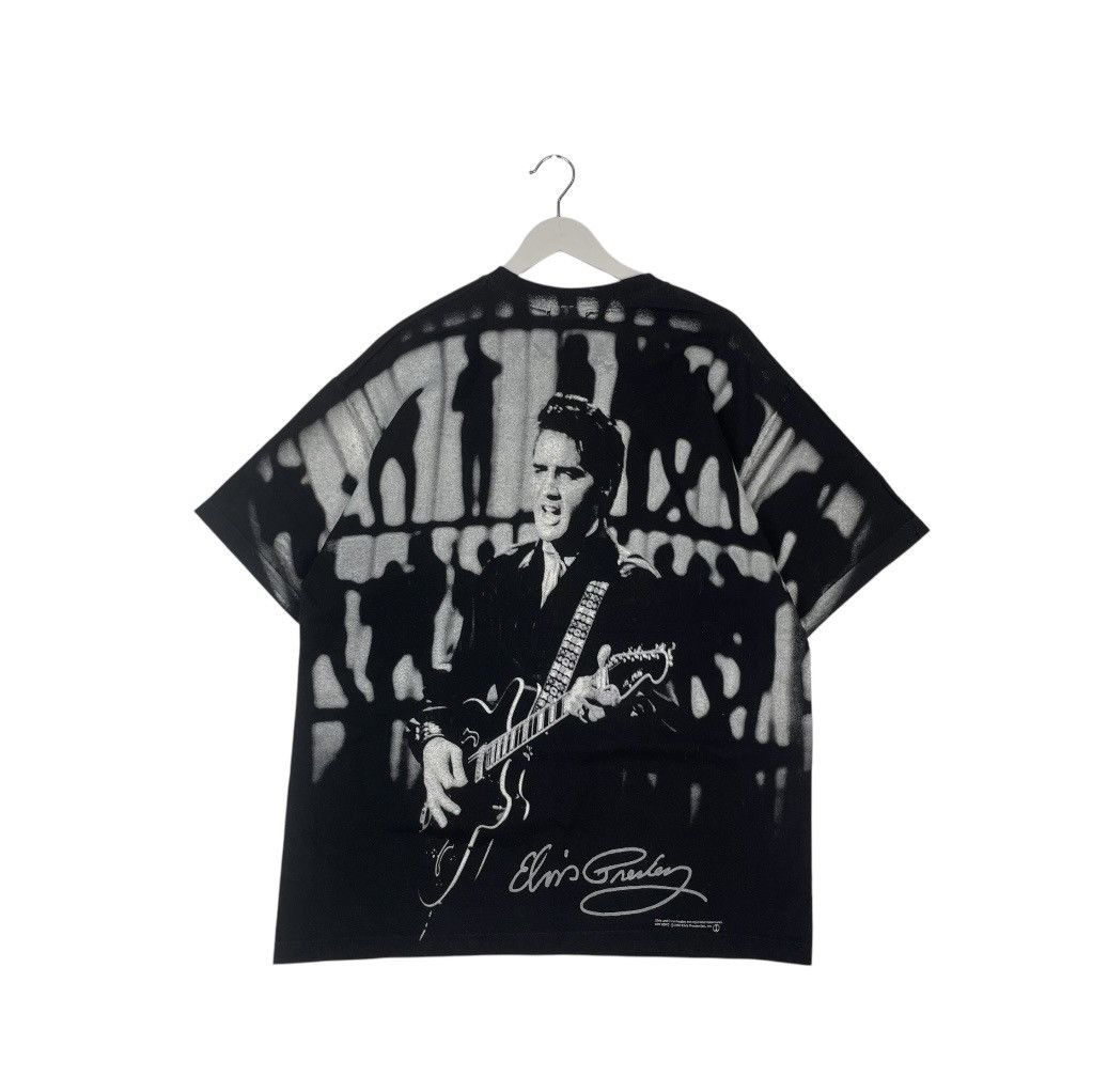 Designer × Vintage VINTAGE 2000 ELVIS PRESLEY 2000s OVER PRINT FULL PRINT TEE Size US L / EU 52-54 / 3 - 4 Thumbnail