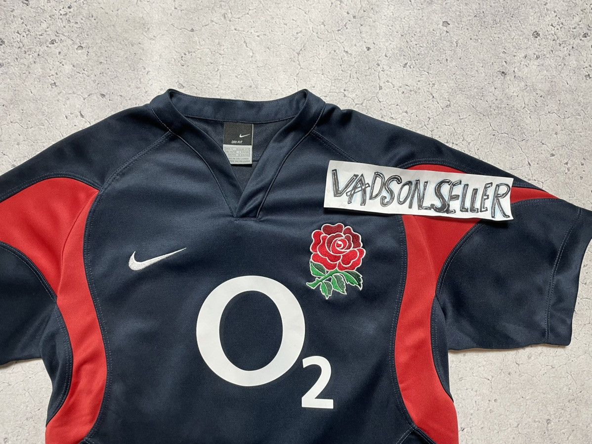 Nike × Vintage Vintage Nike England Rugby League O2 Jersey T-Shirt Size US S / EU 44-46 / 1 - 5 Thumbnail