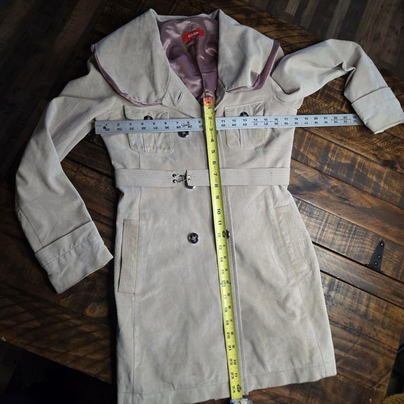 Barneys New York Barneys New York CO-OP Soft Leather Womens Trench Small C1 Size S / US 4 / IT 40 - 6 Thumbnail