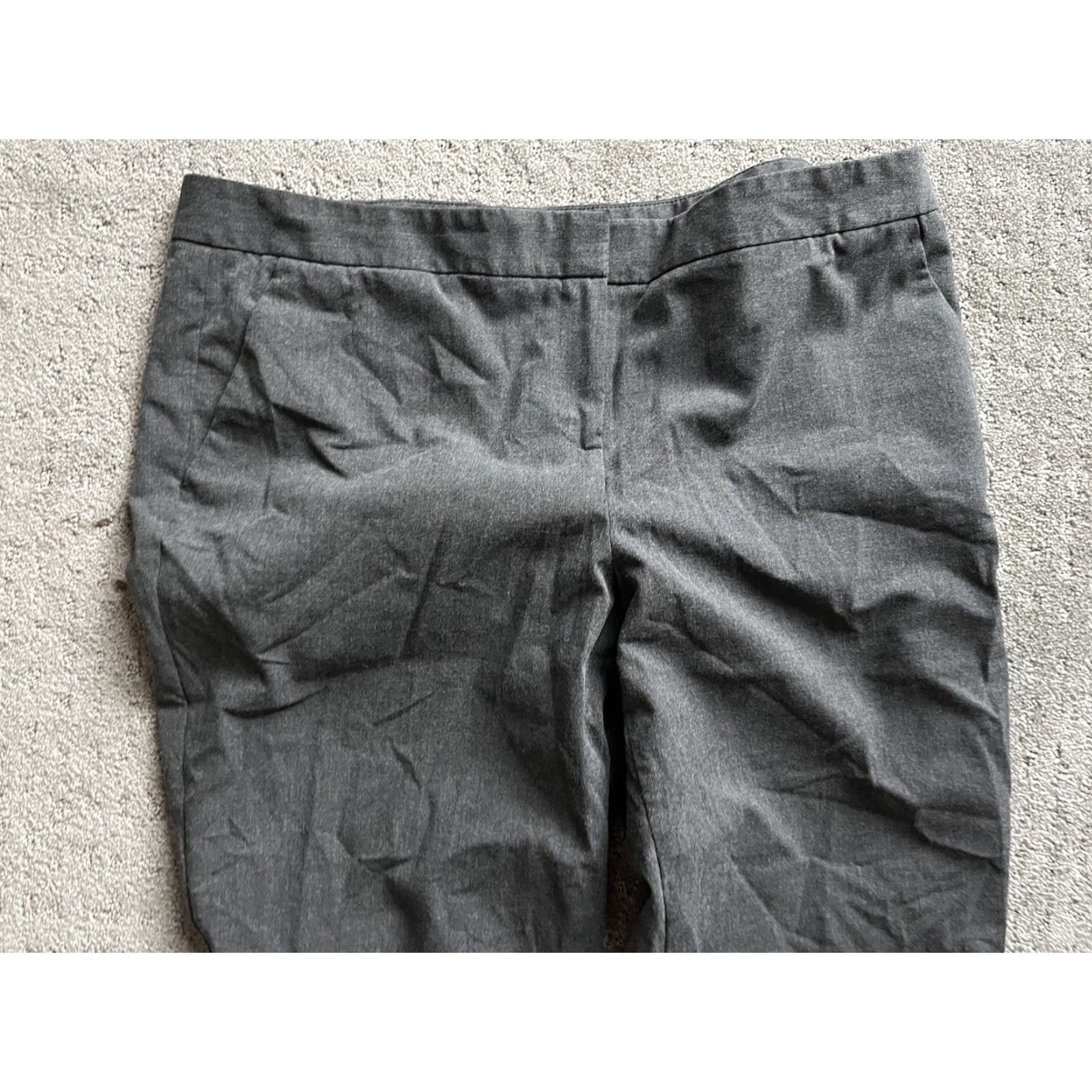 Vince Camuto Vince Camuto Womens Gray Cropped Capri Dress Pants Trousers Plus 14 Beltless Back Zipper 25 Inseam Dress Pants Womens Plus 14 Gray Vince Camuto Size 36" / US 14 / IT 50 - 2 Thumbnail