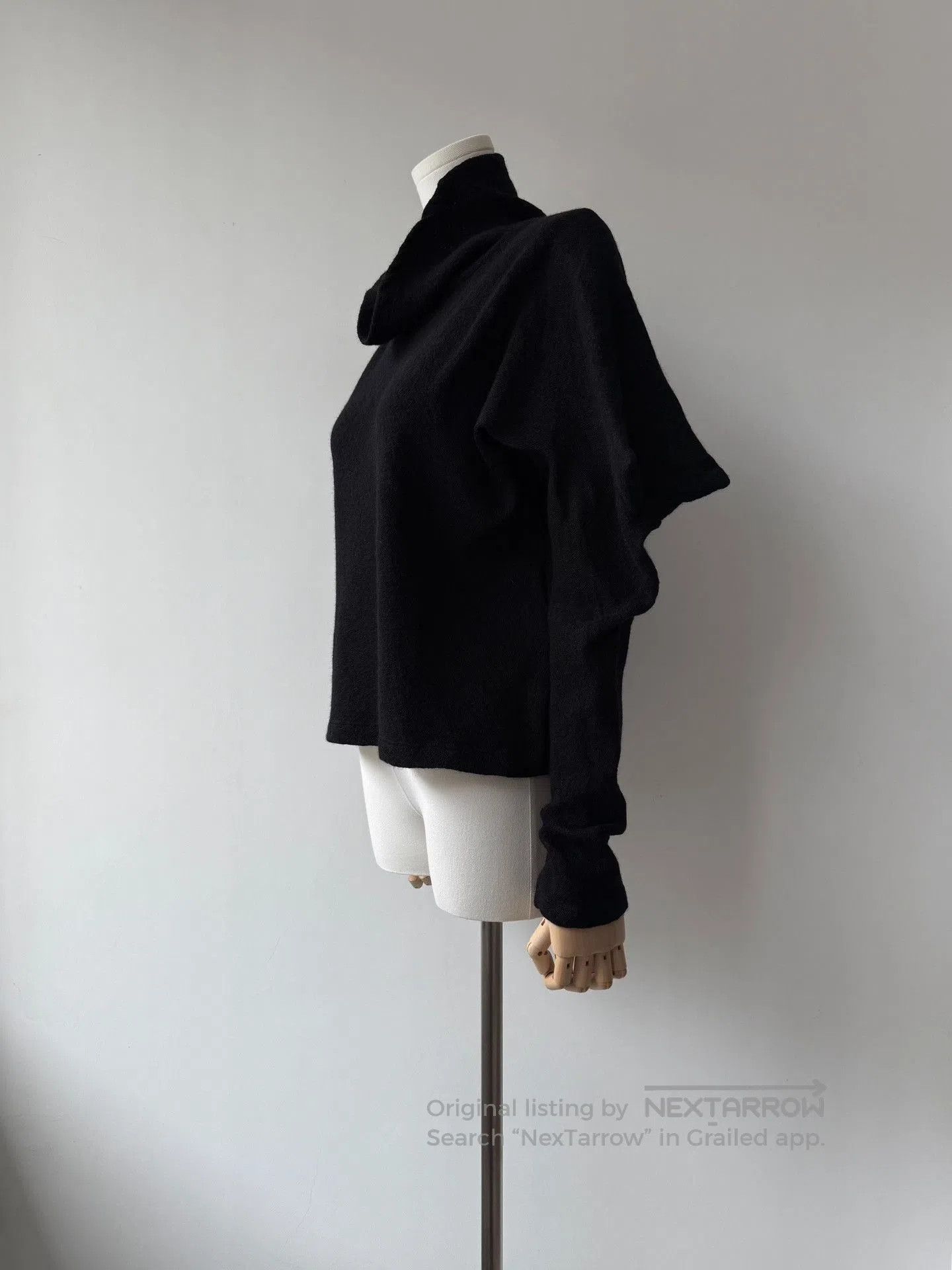 Limi Feu Yohji Yamamoto Limi Feu 22AW Asymmetric Collar Top. Size M / US 6-8 / IT 42-44 - 4 Thumbnail