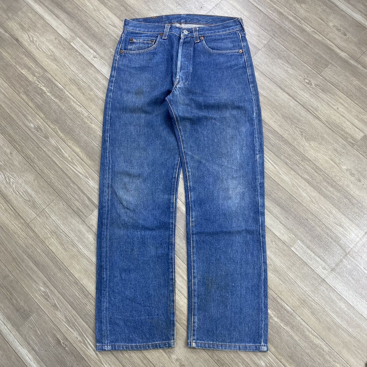 Levi's Vintage Clothing 🇺🇸1970s Vintage Levis 501 30x36 Straight Leg Faded Jeans Size US 30 / EU 46 - 1 Thumbnail