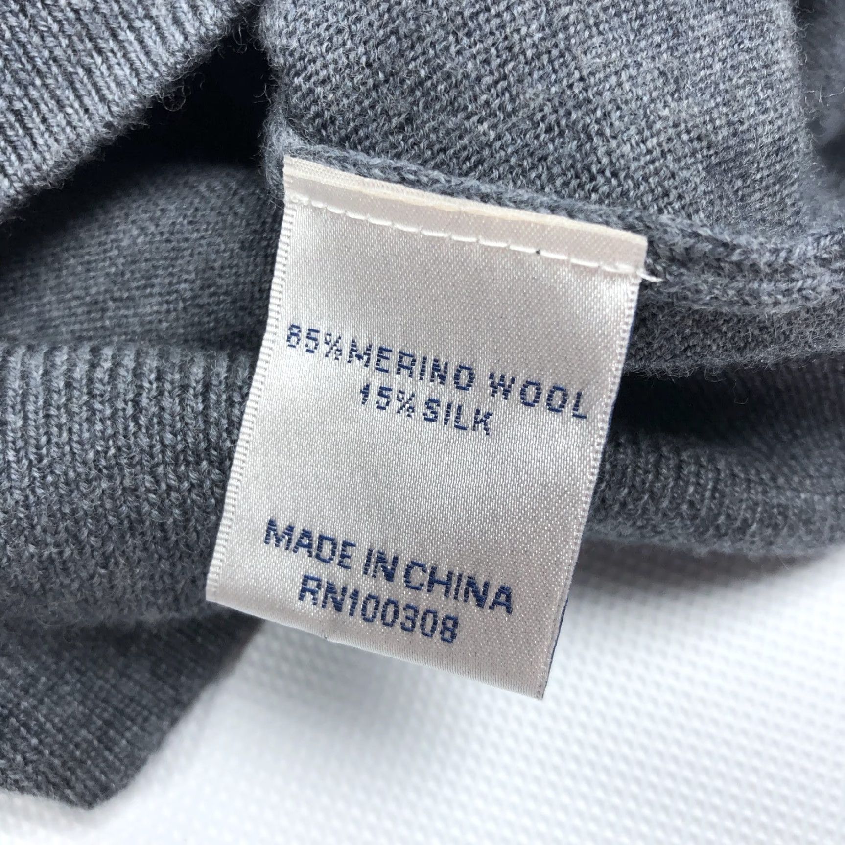 Peter Millar Peter Millar Men's XL Dark Gray Crown Merino Wool Silk 1/4 Zip Mock Neck Sweater Size US XL / EU 56 / 4 - 6 Thumbnail