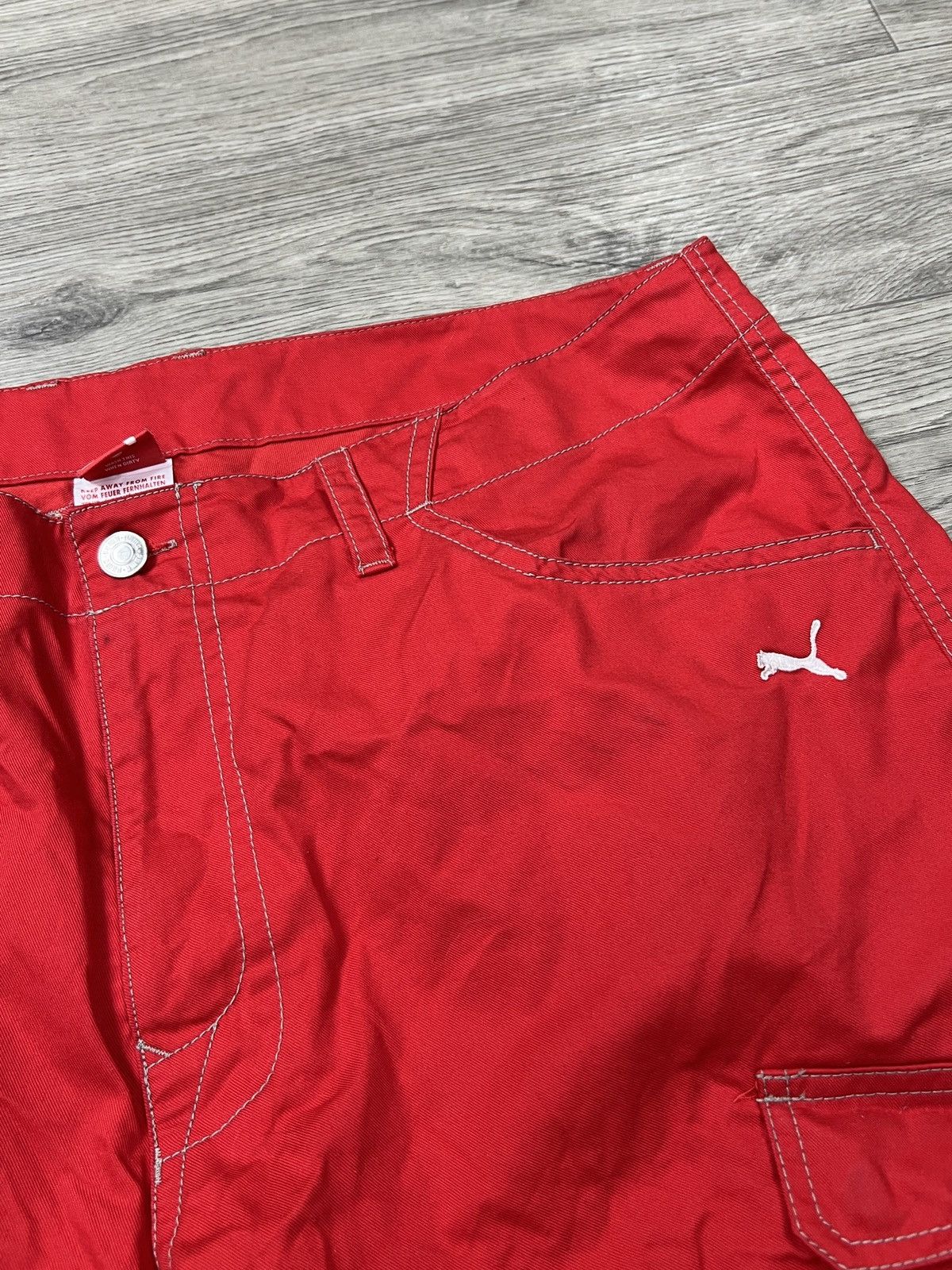 Puma Puma x Ducati Corse MotoGP Team Issue Cargo Pants Red Sz 36 Size US 36 / EU 52 - 5 Thumbnail