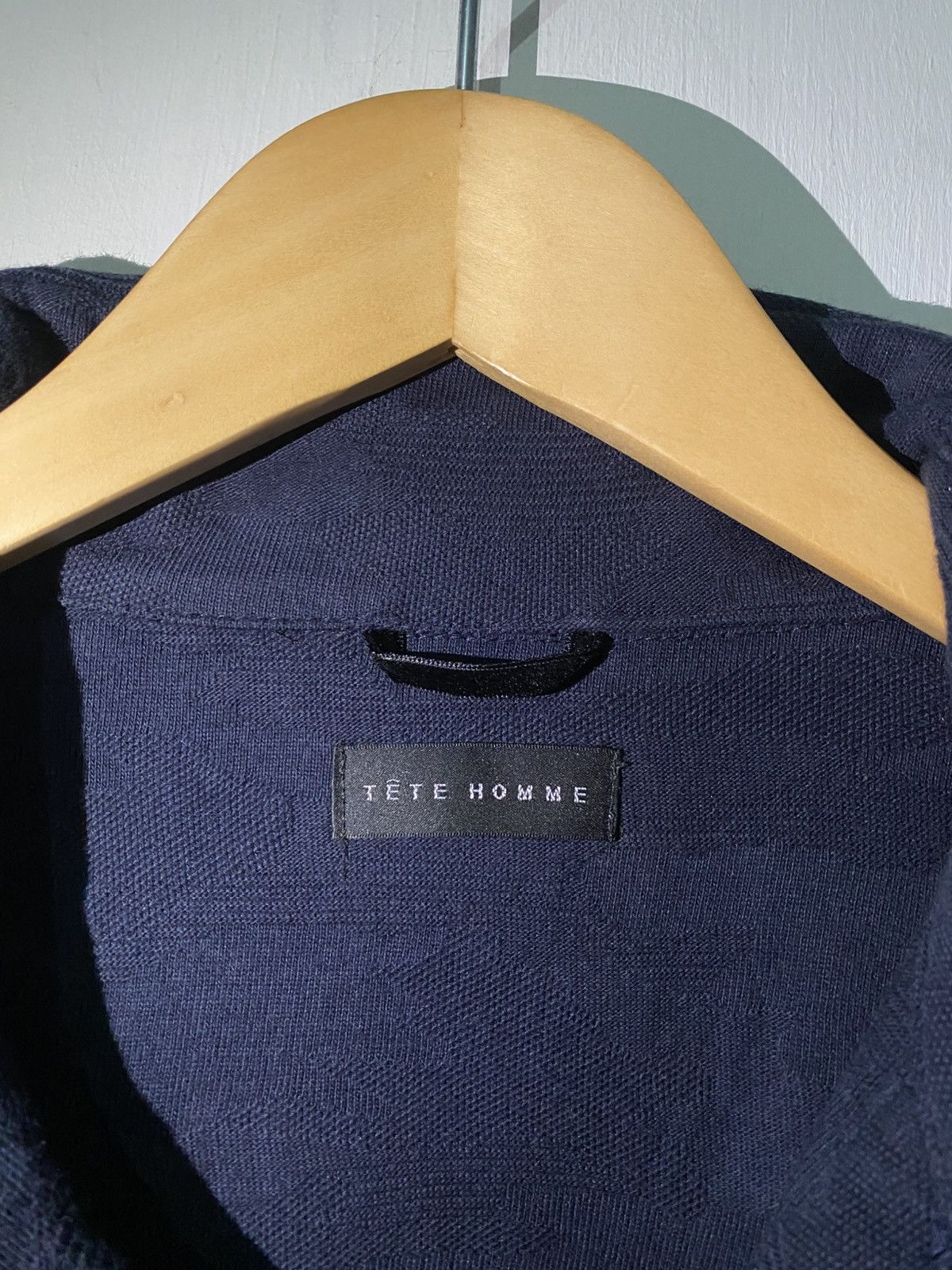 Tete Homme Tete Homme by Issey Miyake Beautifully Textured Polo Shirt Size US L / EU 52-54 / 3 - 4 Thumbnail