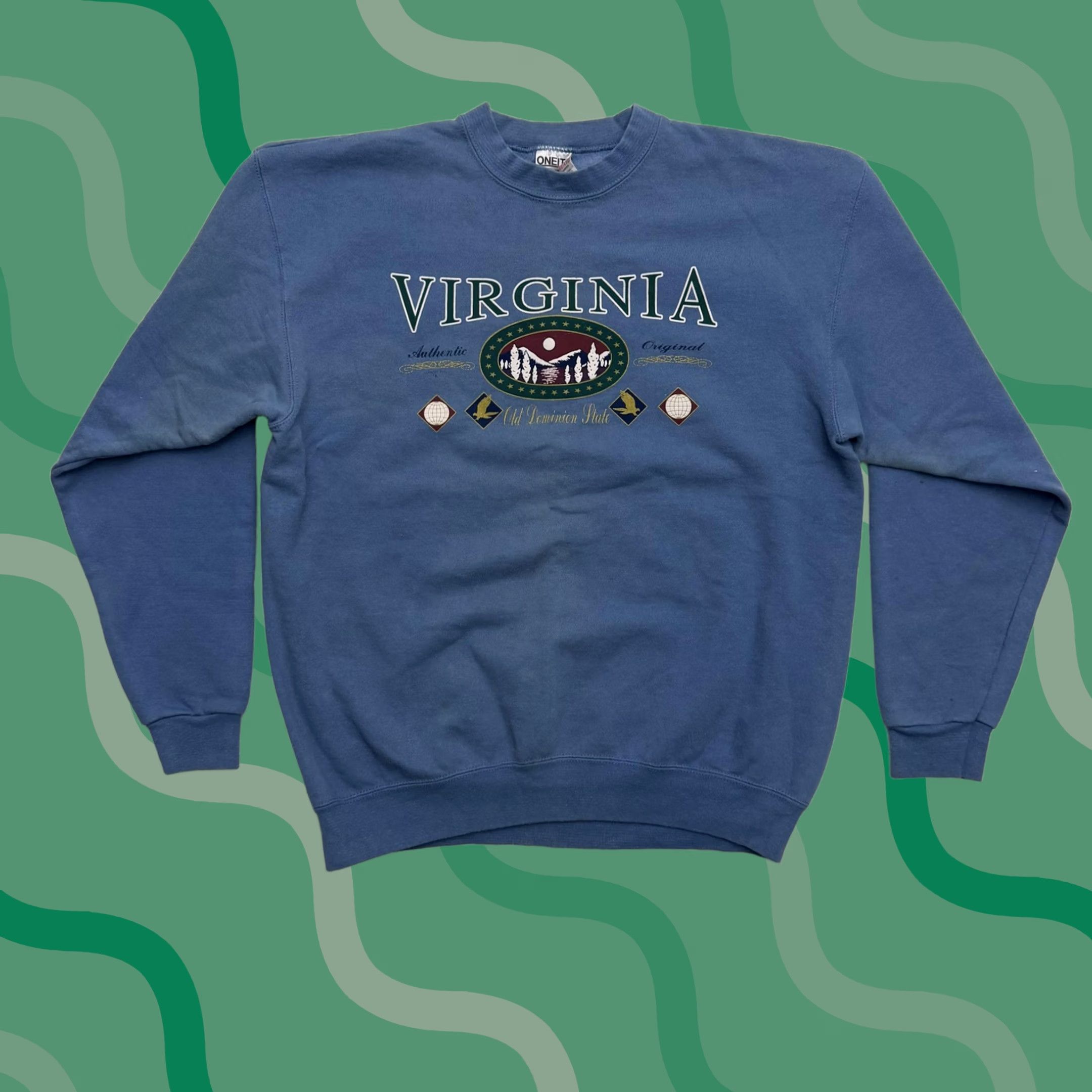 Vintage VINTAGE Oneita Virginia Sweatshirt Mens XL Blue Old Dominion Graphic Fleece USA Size US XL / EU 56 / 4 - 1 Thumbnail