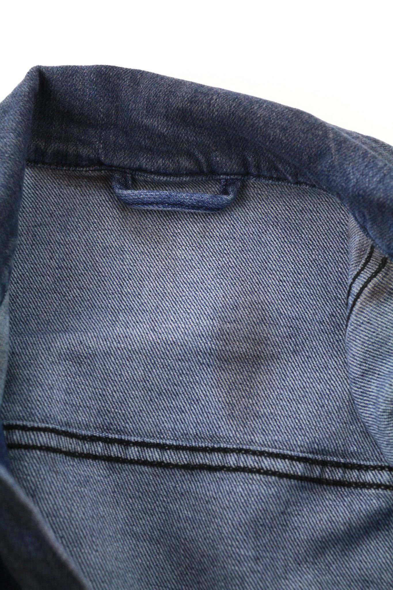 Nudie Jeans PERRY S Denim Black On Blue Buttoned Logo Jacket 80748 Size US S / EU 44-46 / 1 - 7 Thumbnail