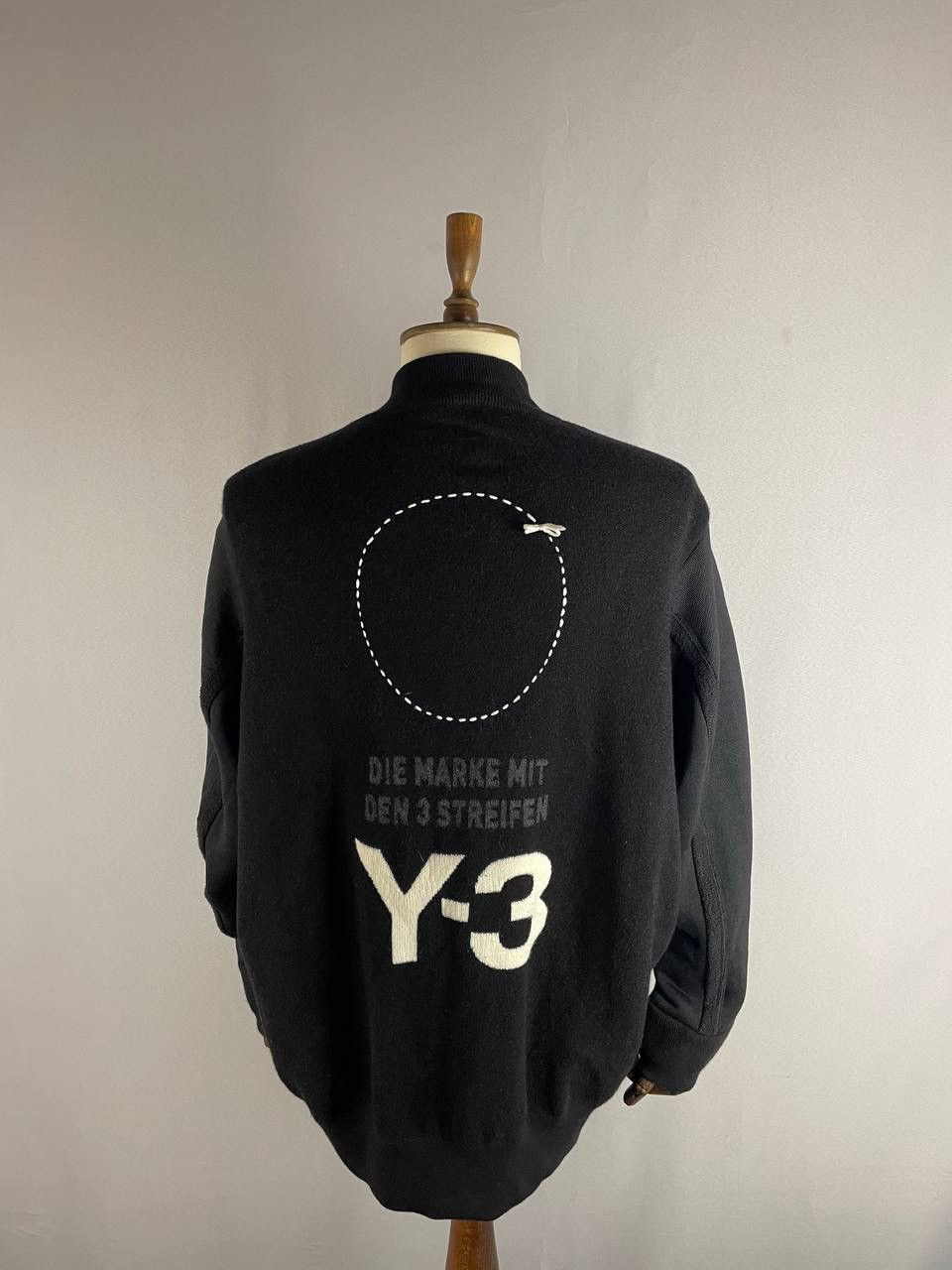 Y-3 Y-3 x Adidas Knitted Bomber Black Jacket Zip Size US M / EU 48-50 / 2 - 1 Thumbnail