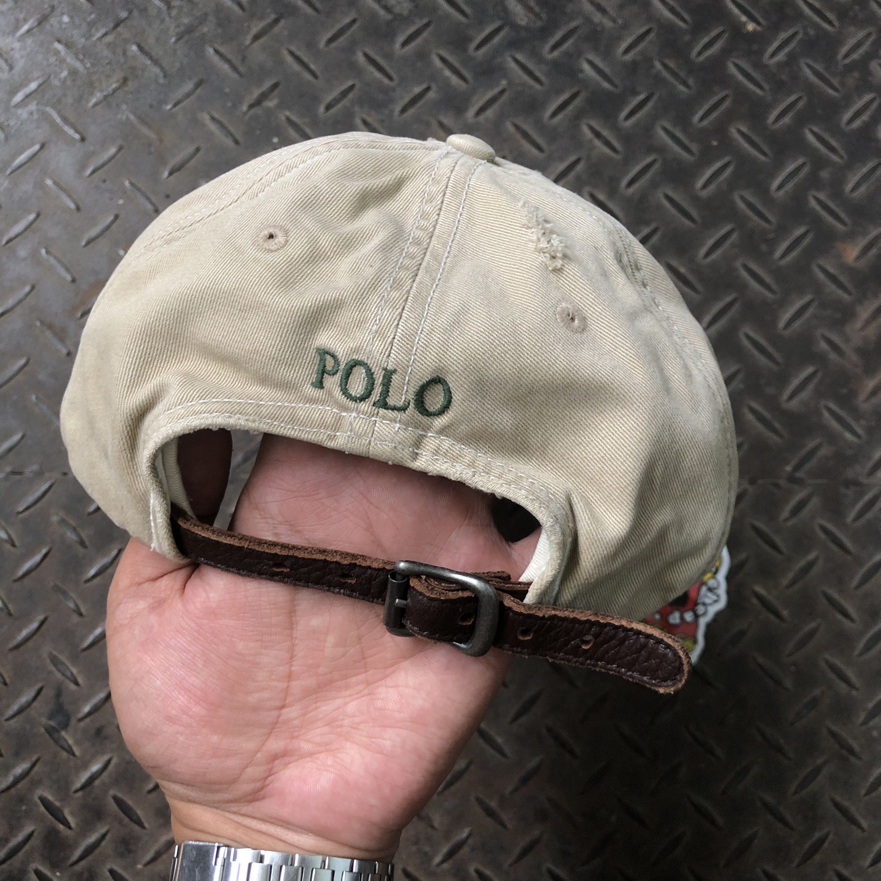 Polo Ralph Lauren 🔥RARE🔥Vintage 80s Polo Ralph Lauren Ripped Distressed Hat Size ONE SIZE - 6 Thumbnail