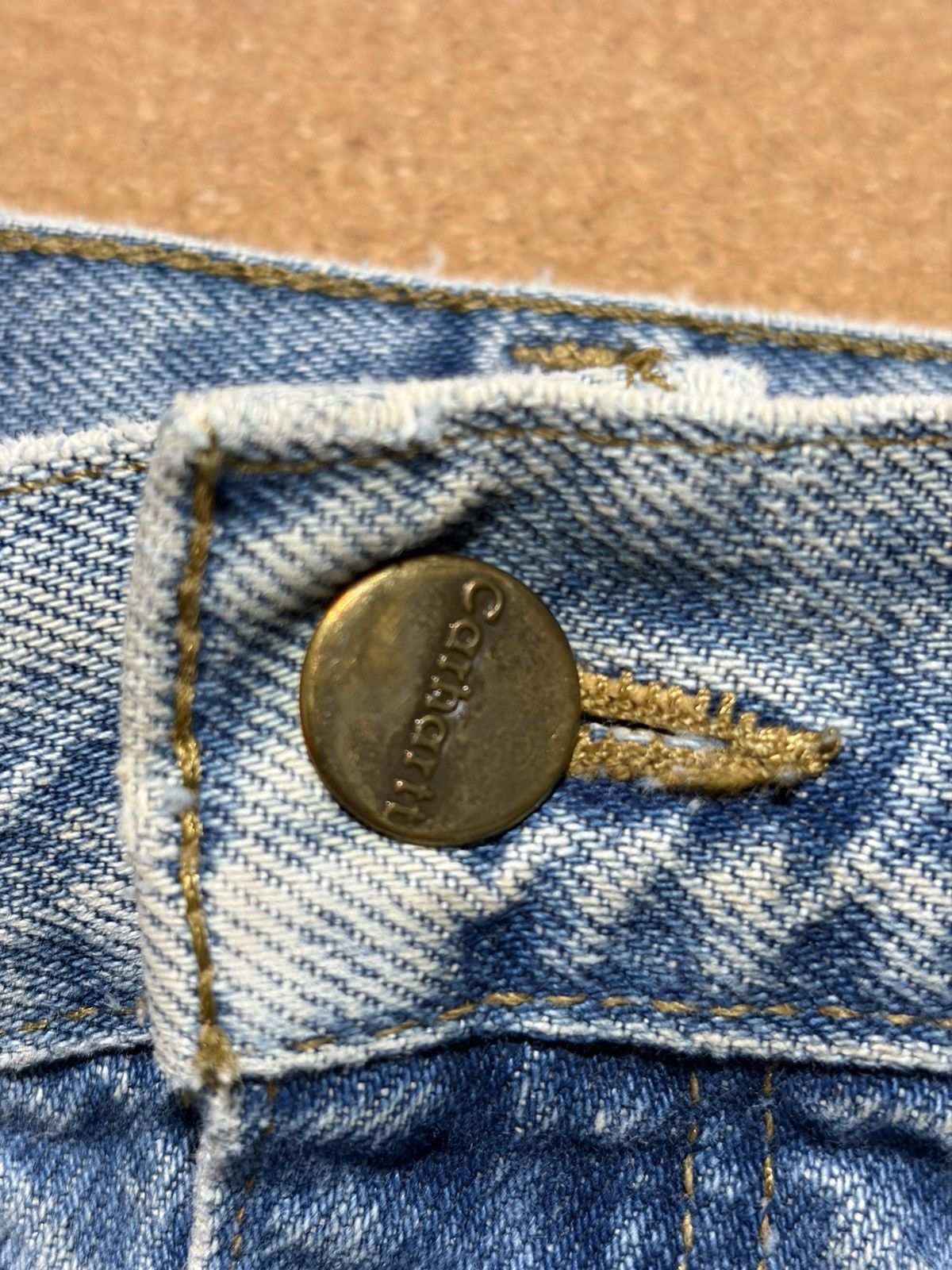 Carhartt Carhartt Denim Jeans Mens 40x28 Straight Distressed Workwear Size US 40 / EU 56 - 13 Thumbnail