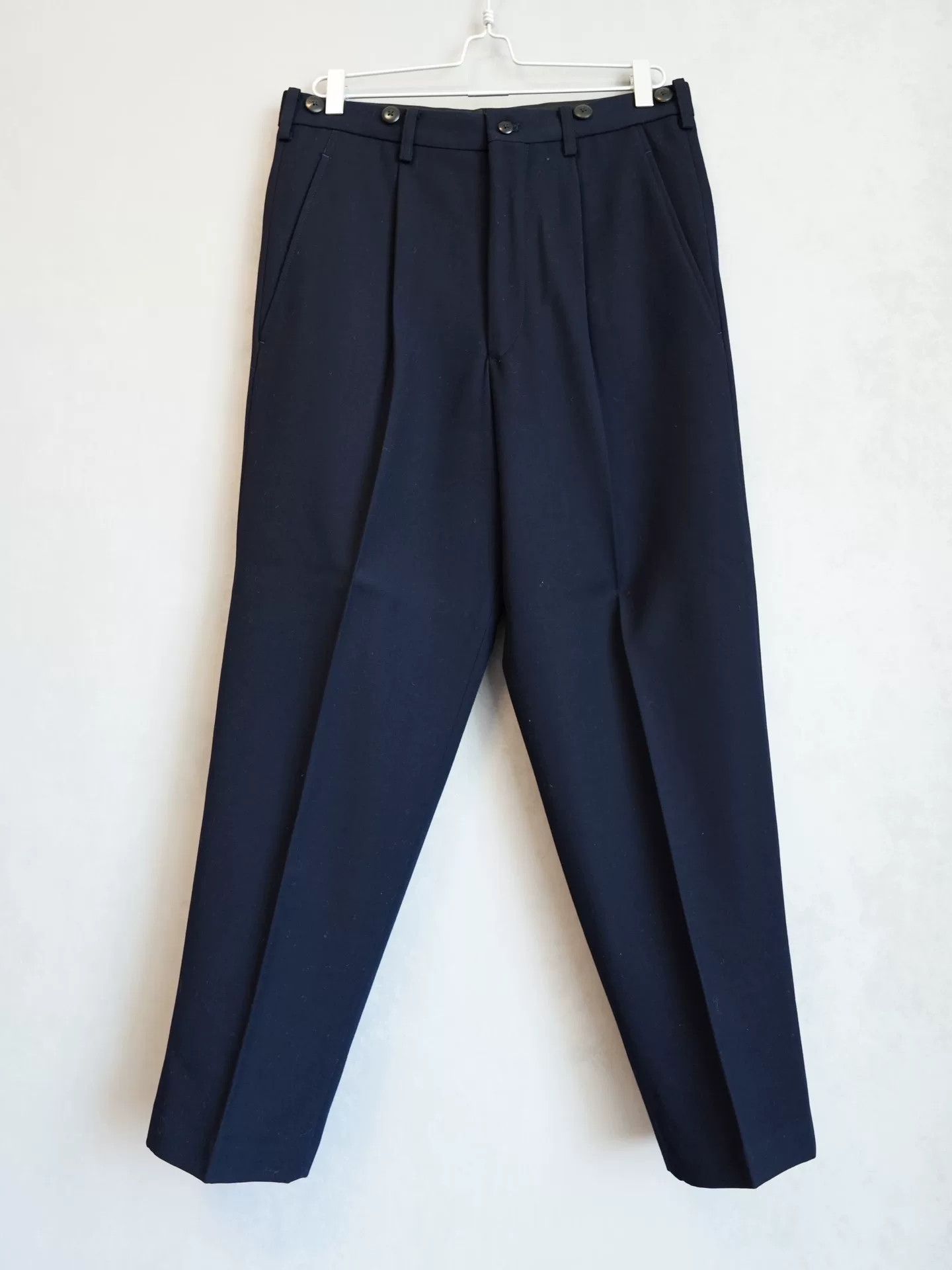 Yohji Yamamoto Yohji Yamamoto 88AW Straight Wool Pants Size US 26 / EU 42 - 1 Thumbnail