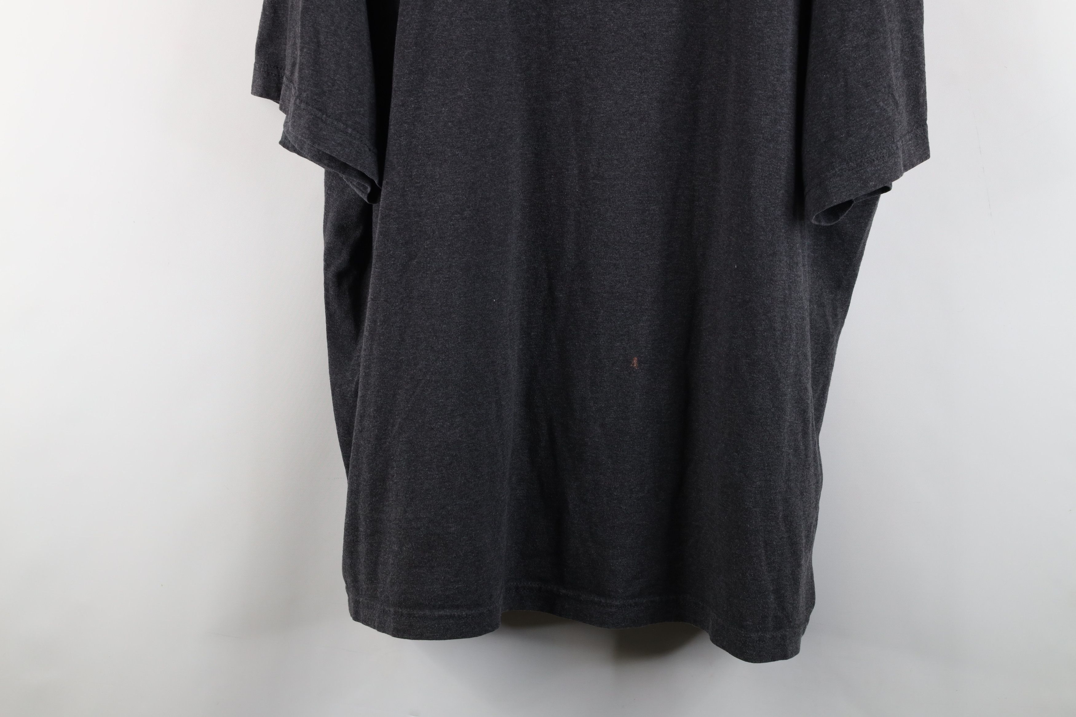 Vintage Vintage 90s Y2K Streetwear Blank Short Sleeve T-Shirt Gray Size US XXL / EU 58 / 5 - 3 Thumbnail