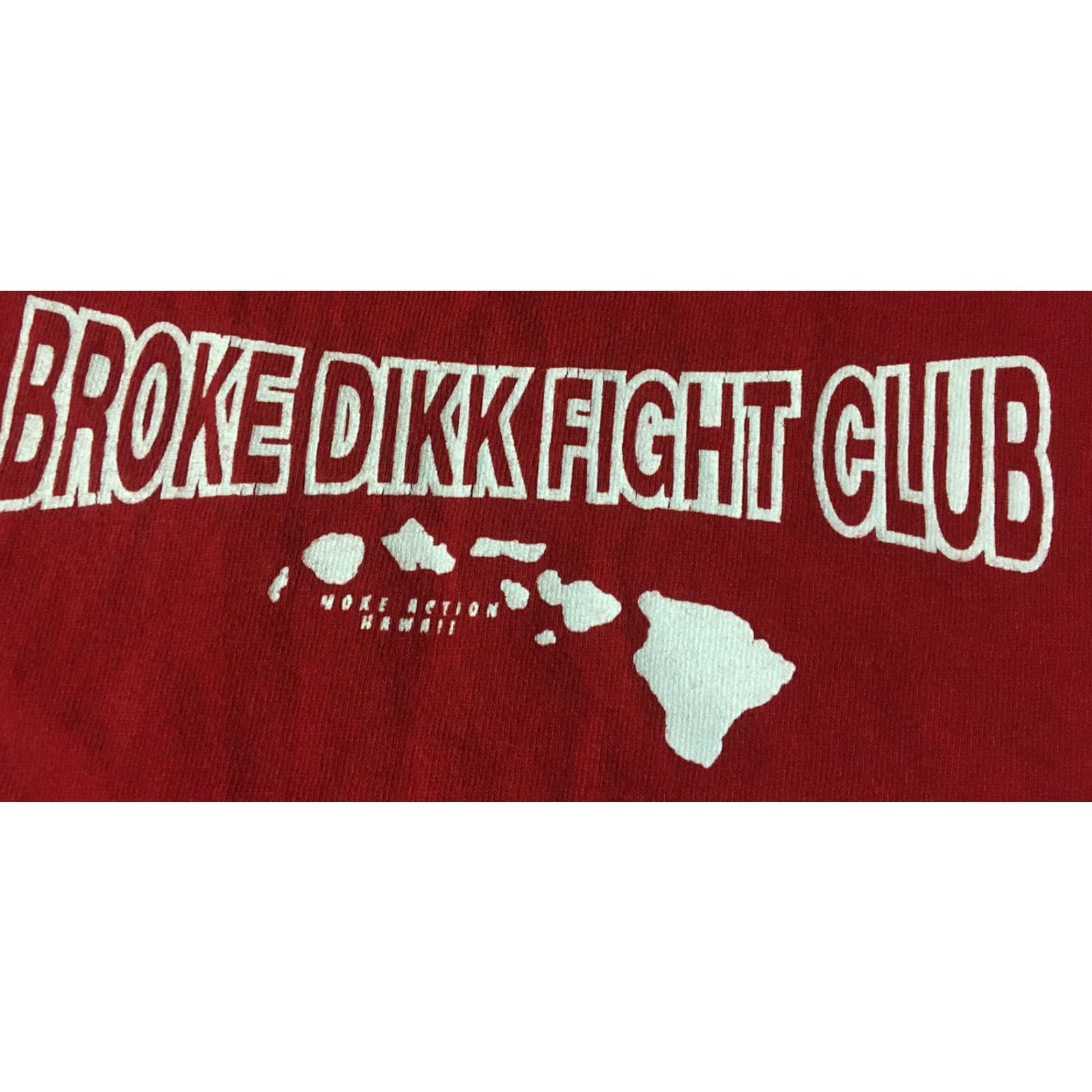 Vintage VINTAGE 90s Broke Dikk Fight Club Tap U Out Tank Top XL Hawaii Red T-Shirt Men Sleeveless Grunge Humor Funny Rock Punk Size US XL / EU 56 / 4 - 3 Thumbnail