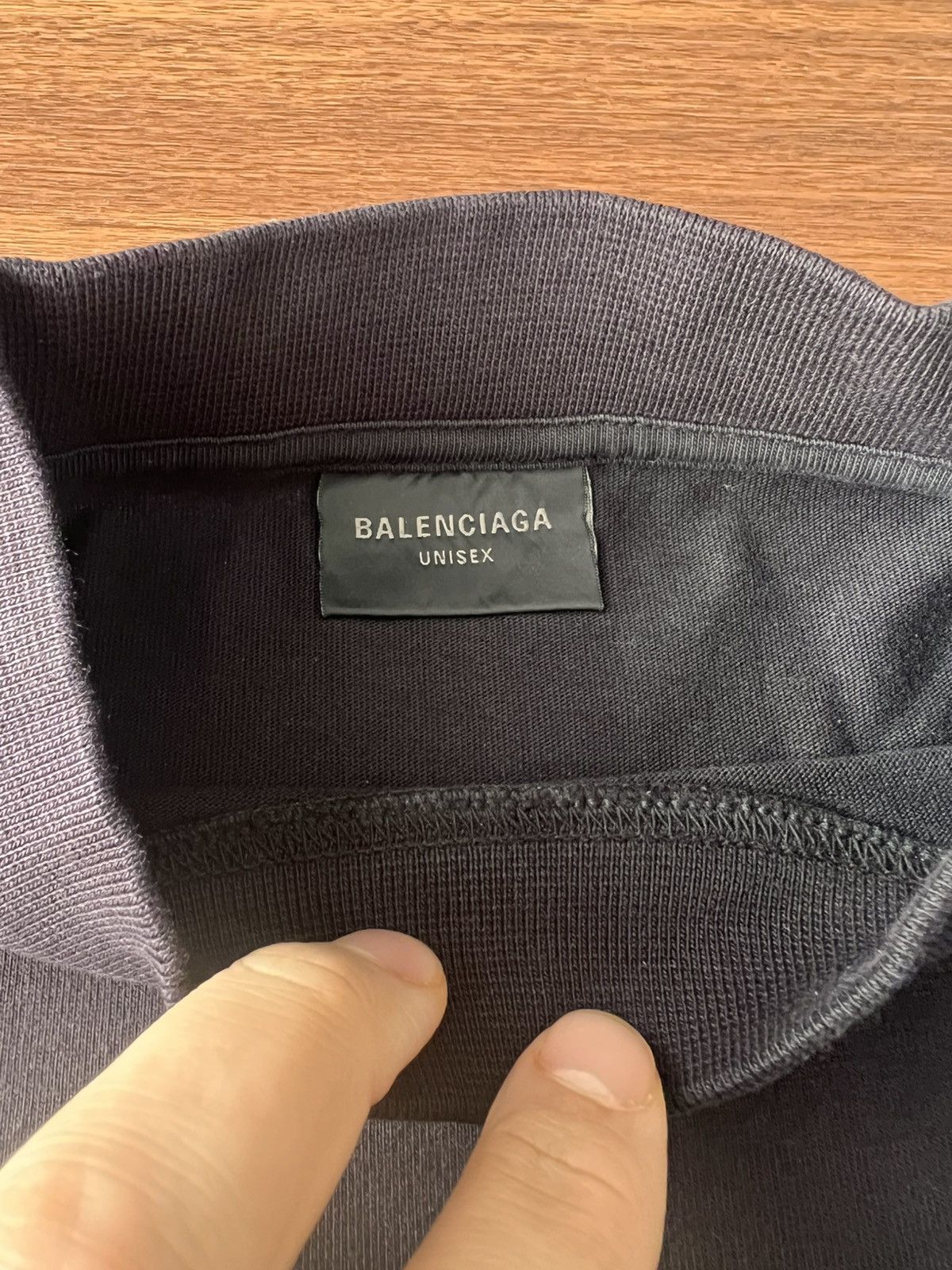 Balenciaga Balenciaga Sample Sticker Oversized Shirt black Size US M / EU 48-50 / 2 - 4 Thumbnail