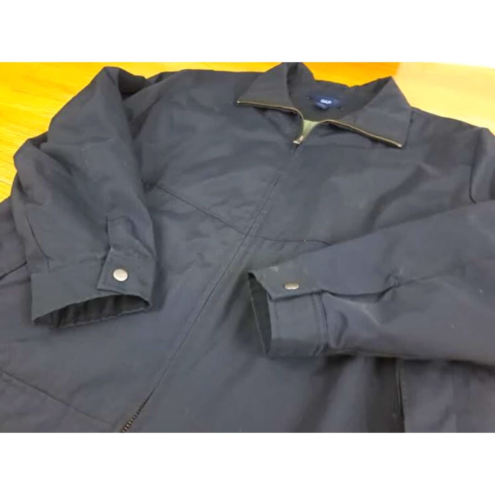 Gap Gap Jacket XL Navy Full Zip Lightly Insulated Pockets Canvas Bomber Jacket Men Regular Size XL Spring Vintage No Size US XL / EU 56 / 4 - 3 Thumbnail
